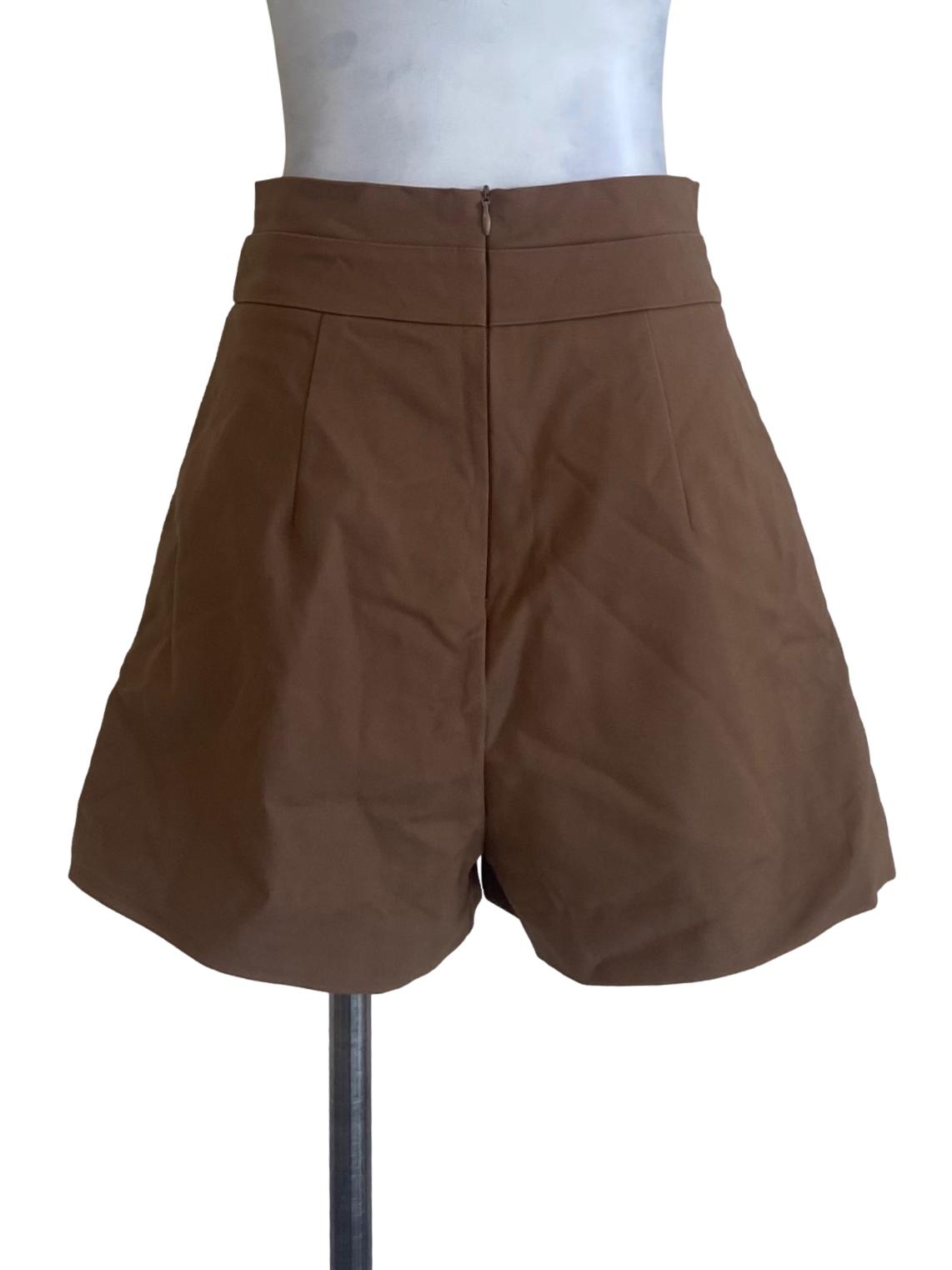 Peanut Brown Highwaist Shorts