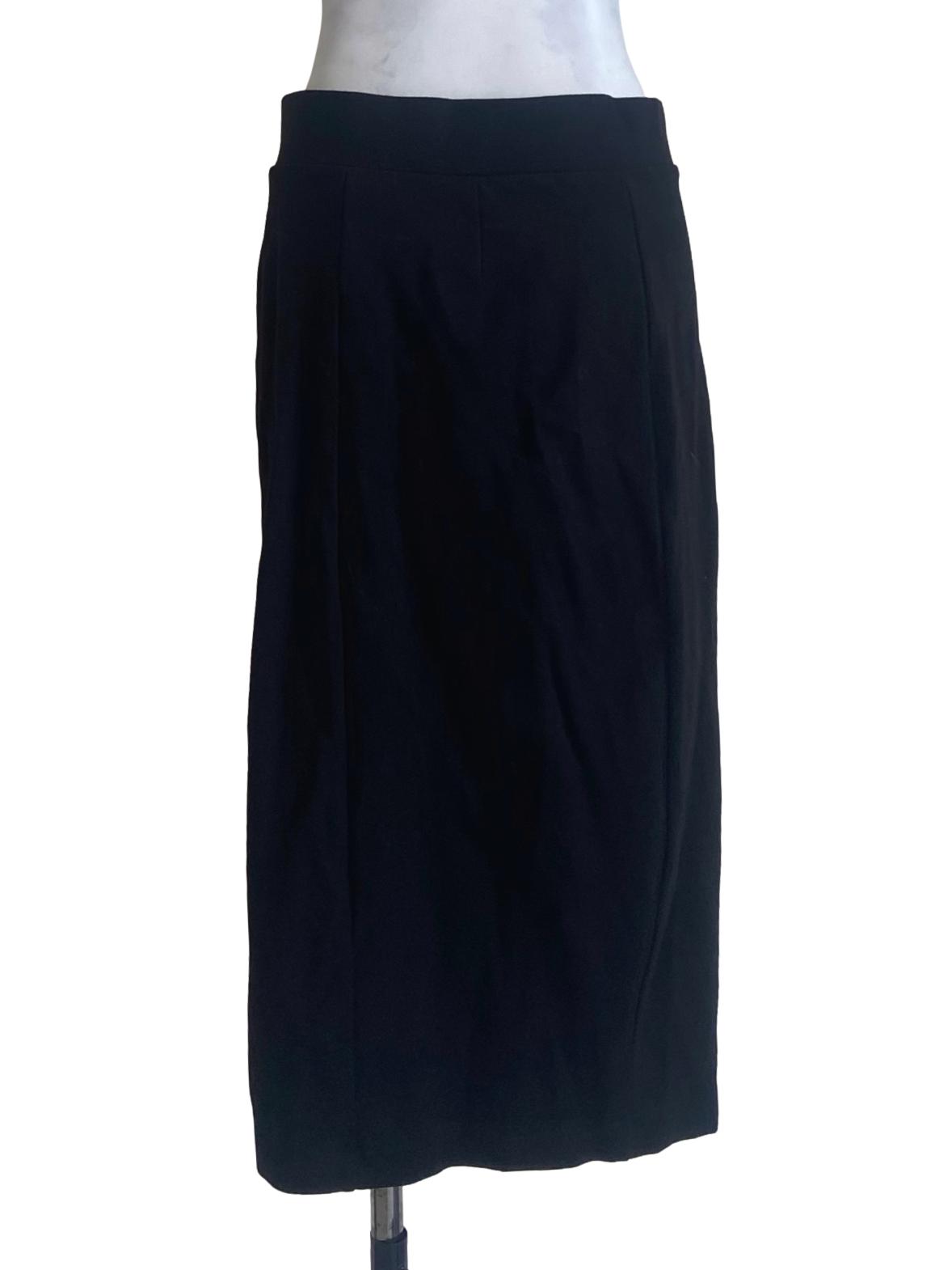 Black Zipper Tube Skirt