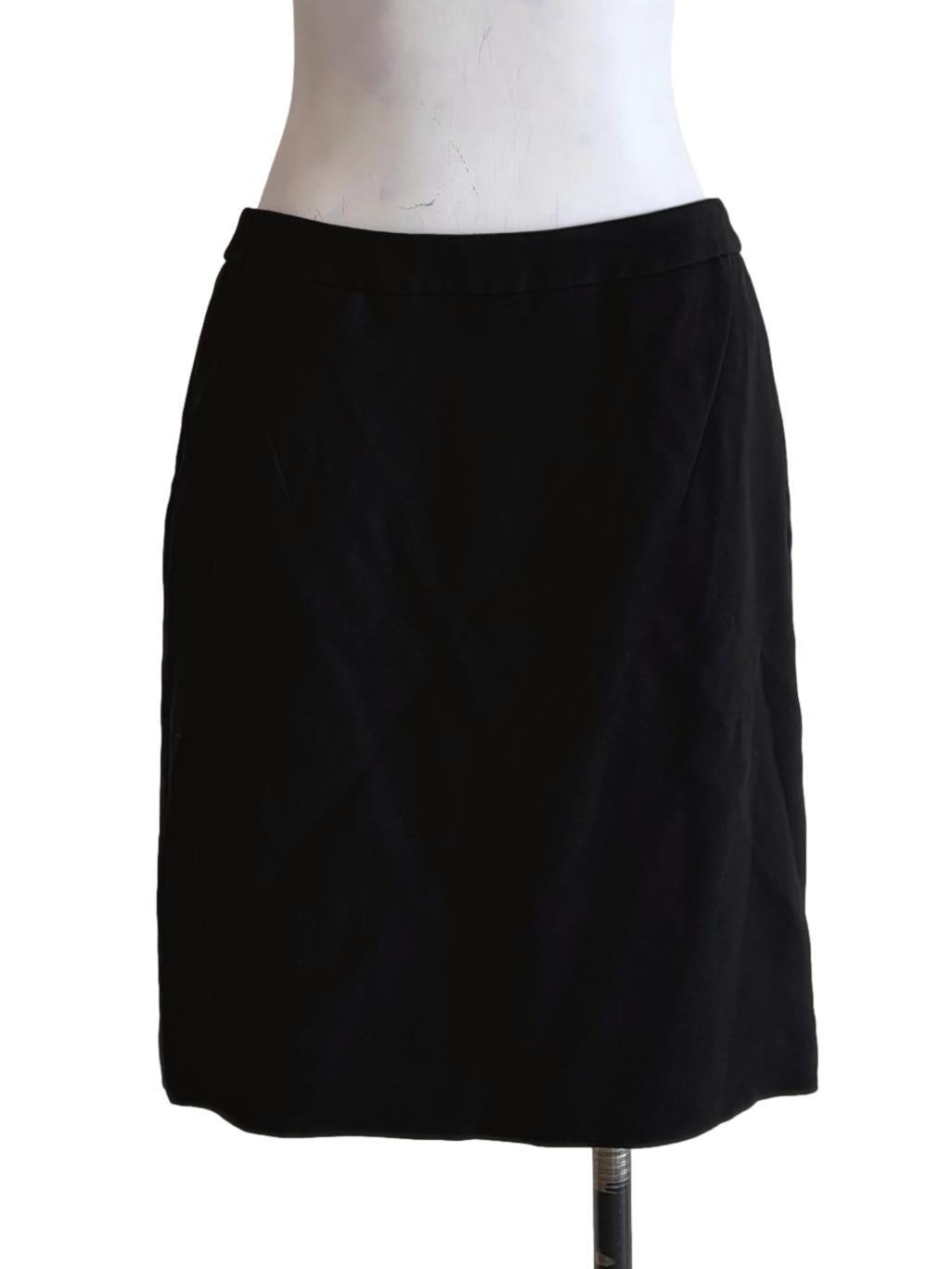 Jade Black Mini Pencil Skirt