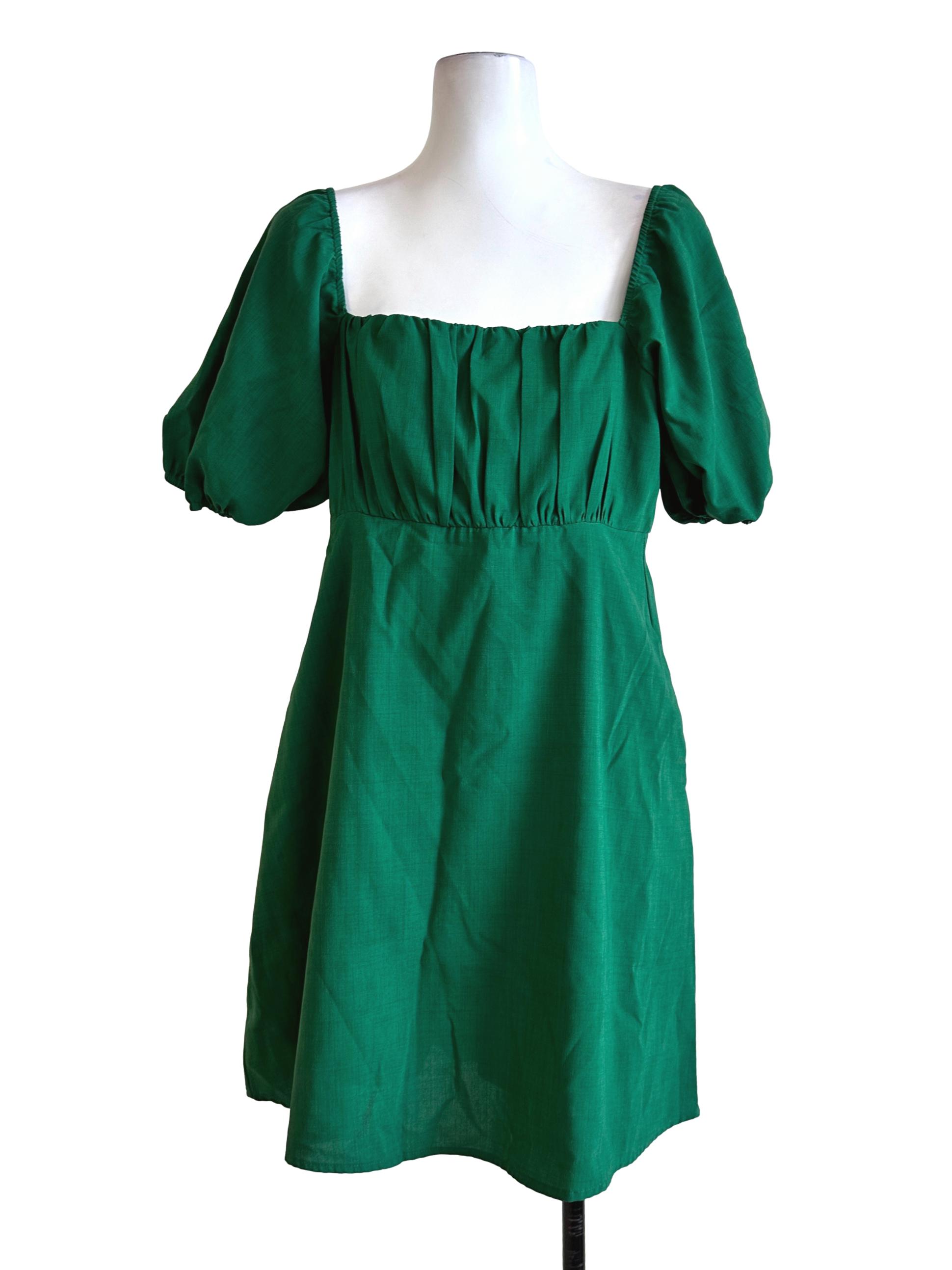 Emerald Green Romper Dress