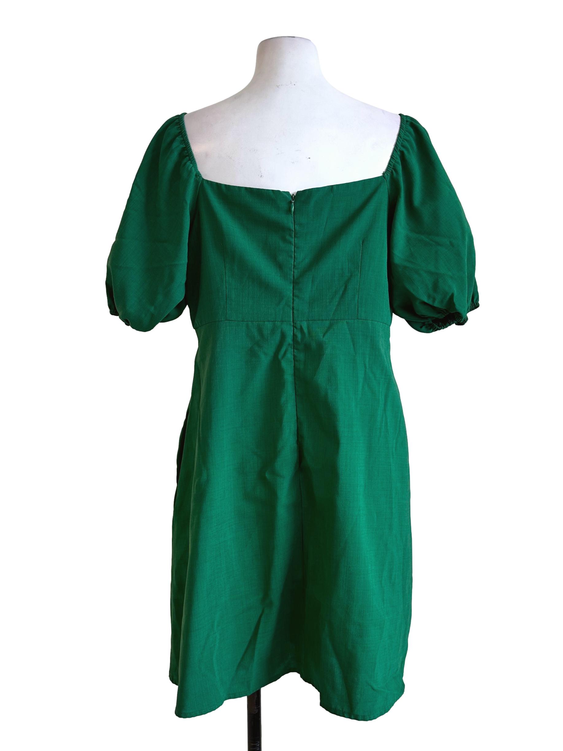 Emerald Green Romper Dress