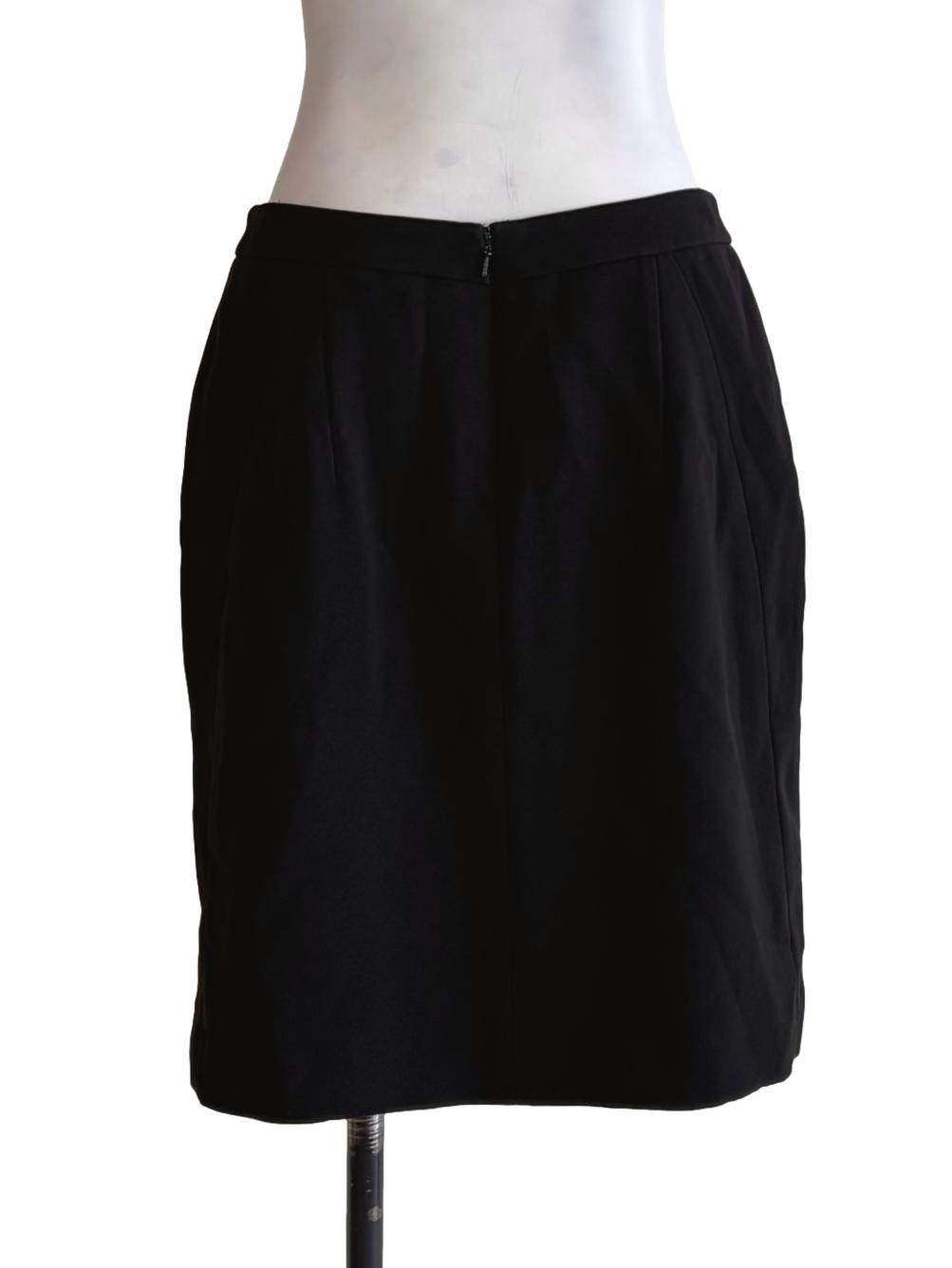 Jade Black Mini Pencil Skirt