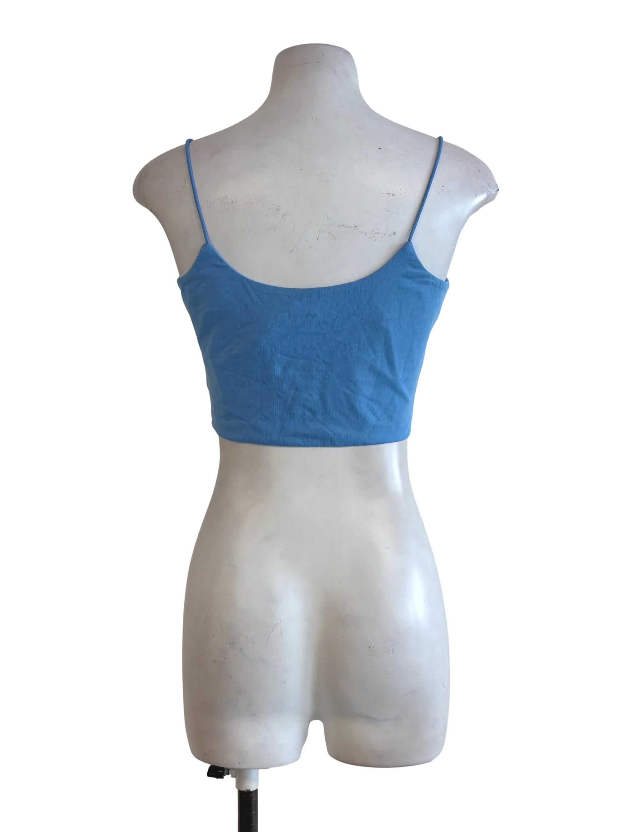 Sky Blue Spaghetti Straps Cami