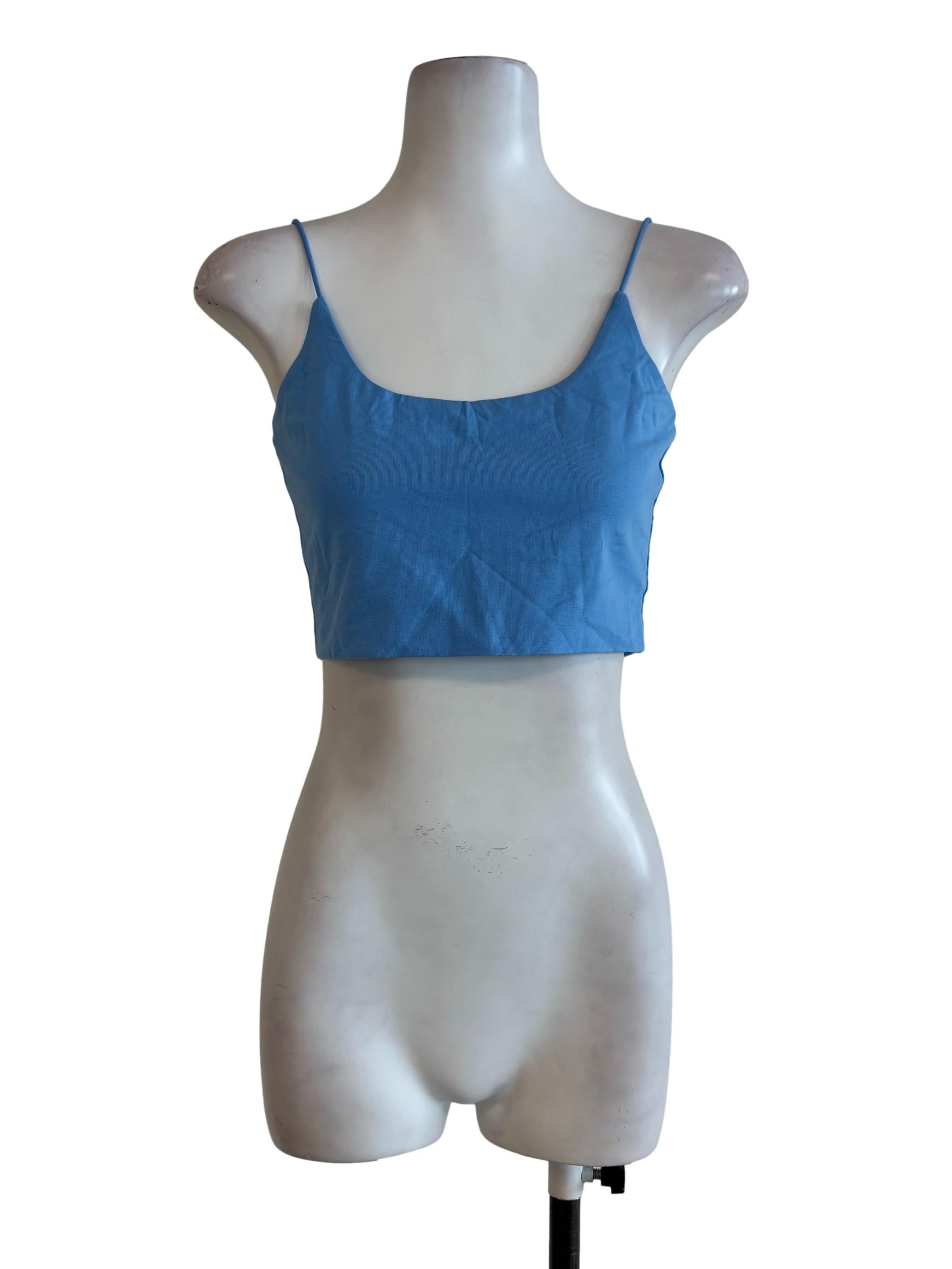 Sky Blue Spaghetti Straps Cami