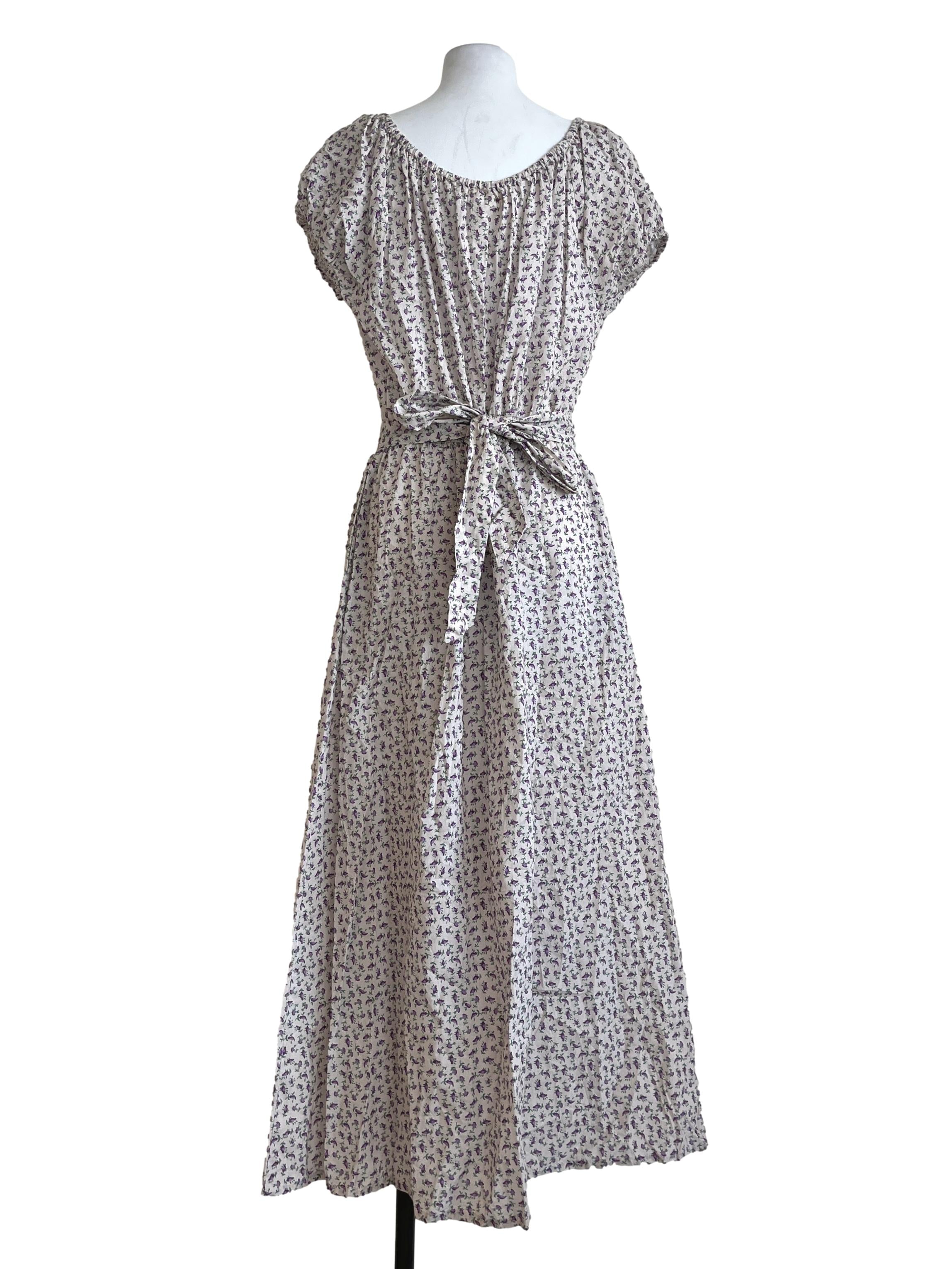 Daisy White Scoop A-Line Dress