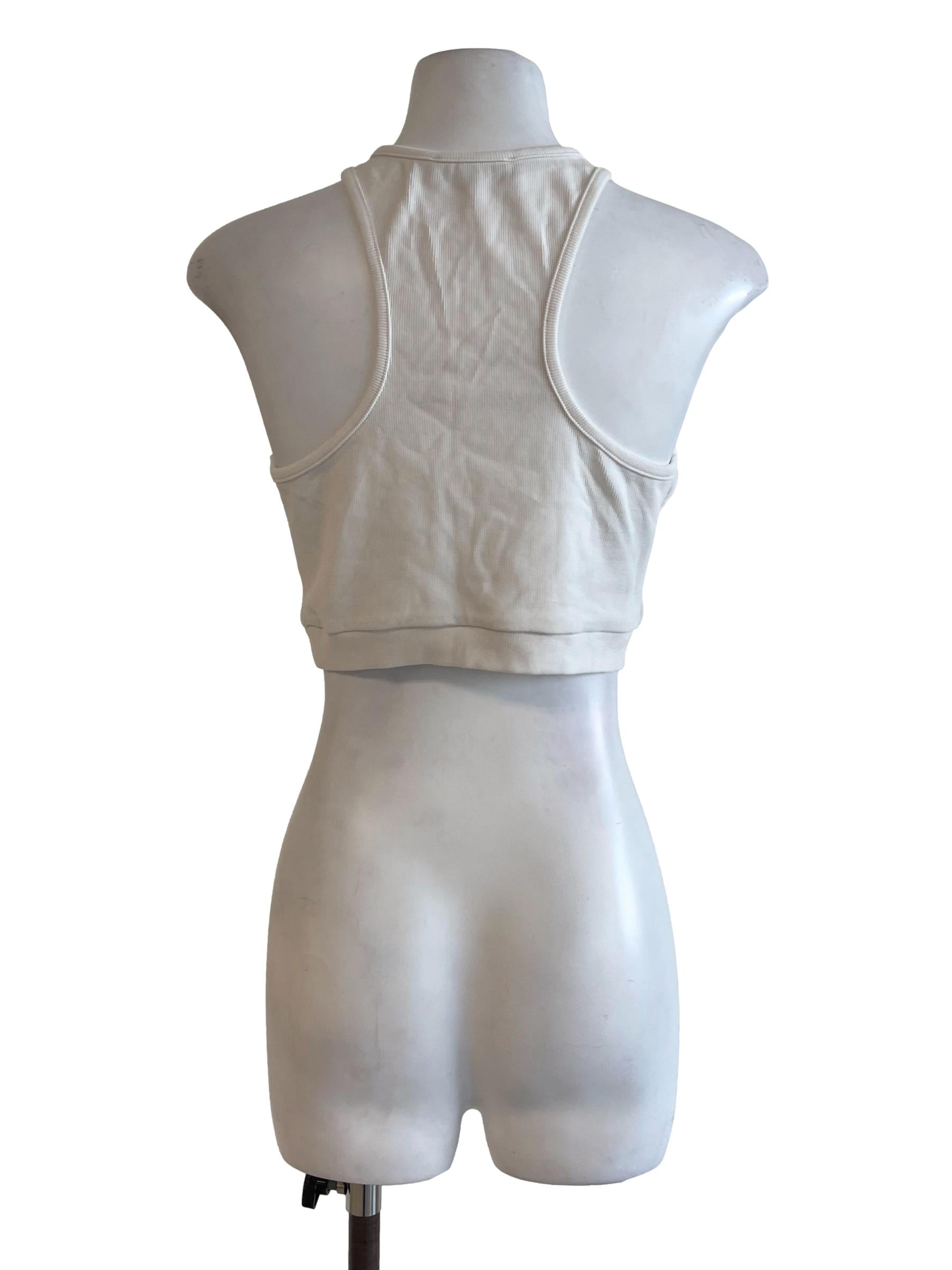 White Fit Tank Top