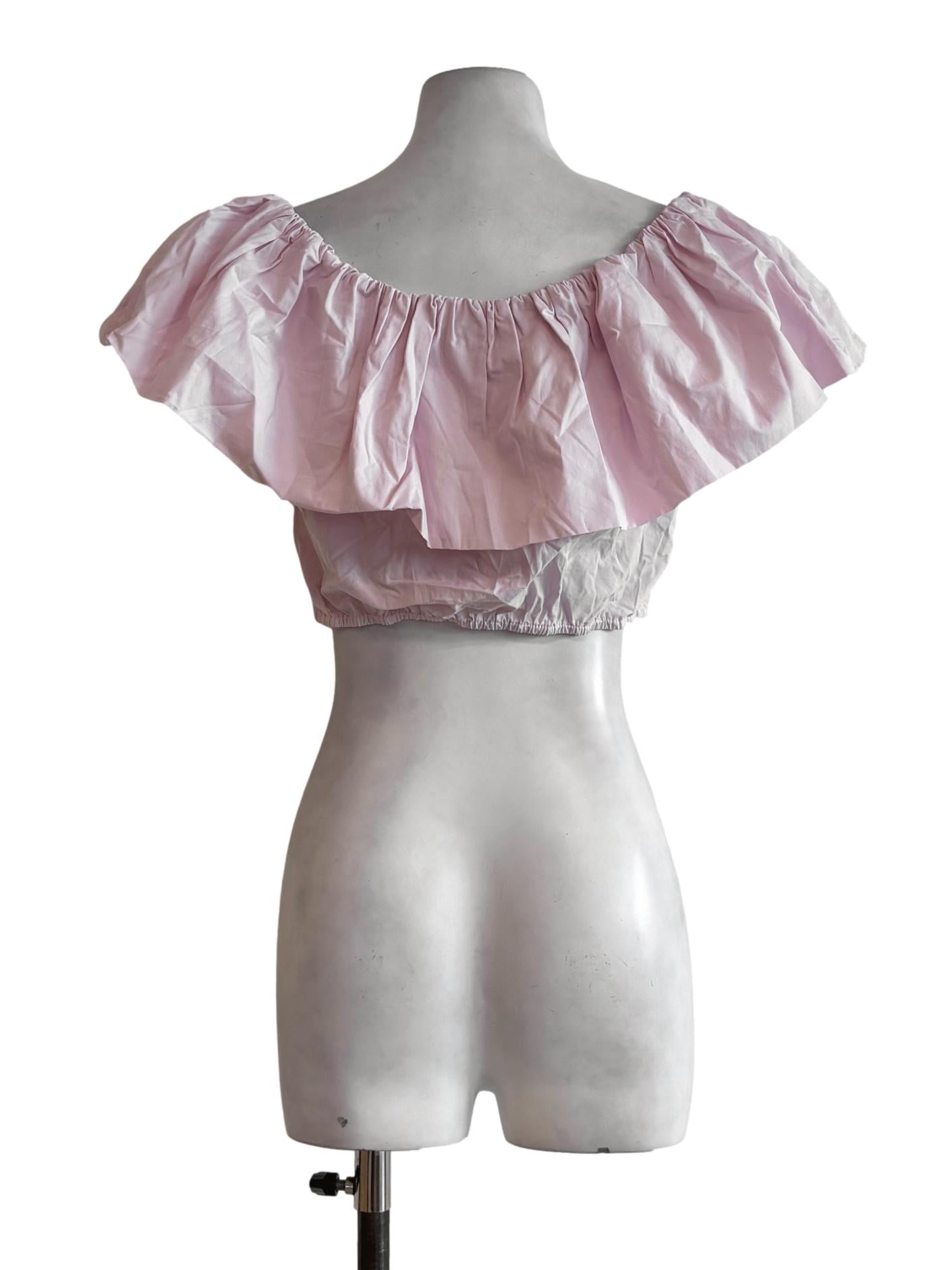 Orchid Pink Off Shoulder Cotton Top TCL