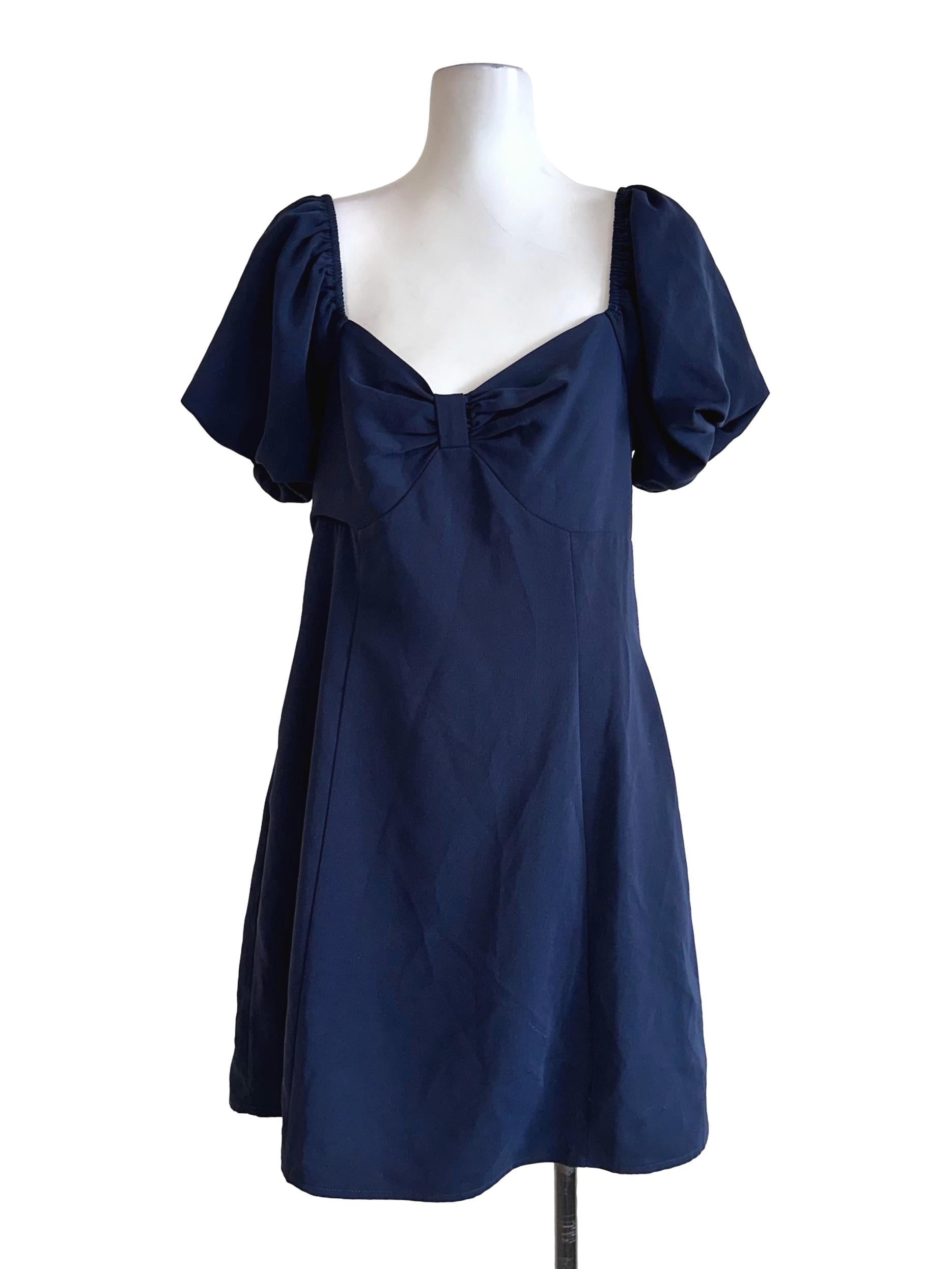 Navy Blue Non Padded Dress