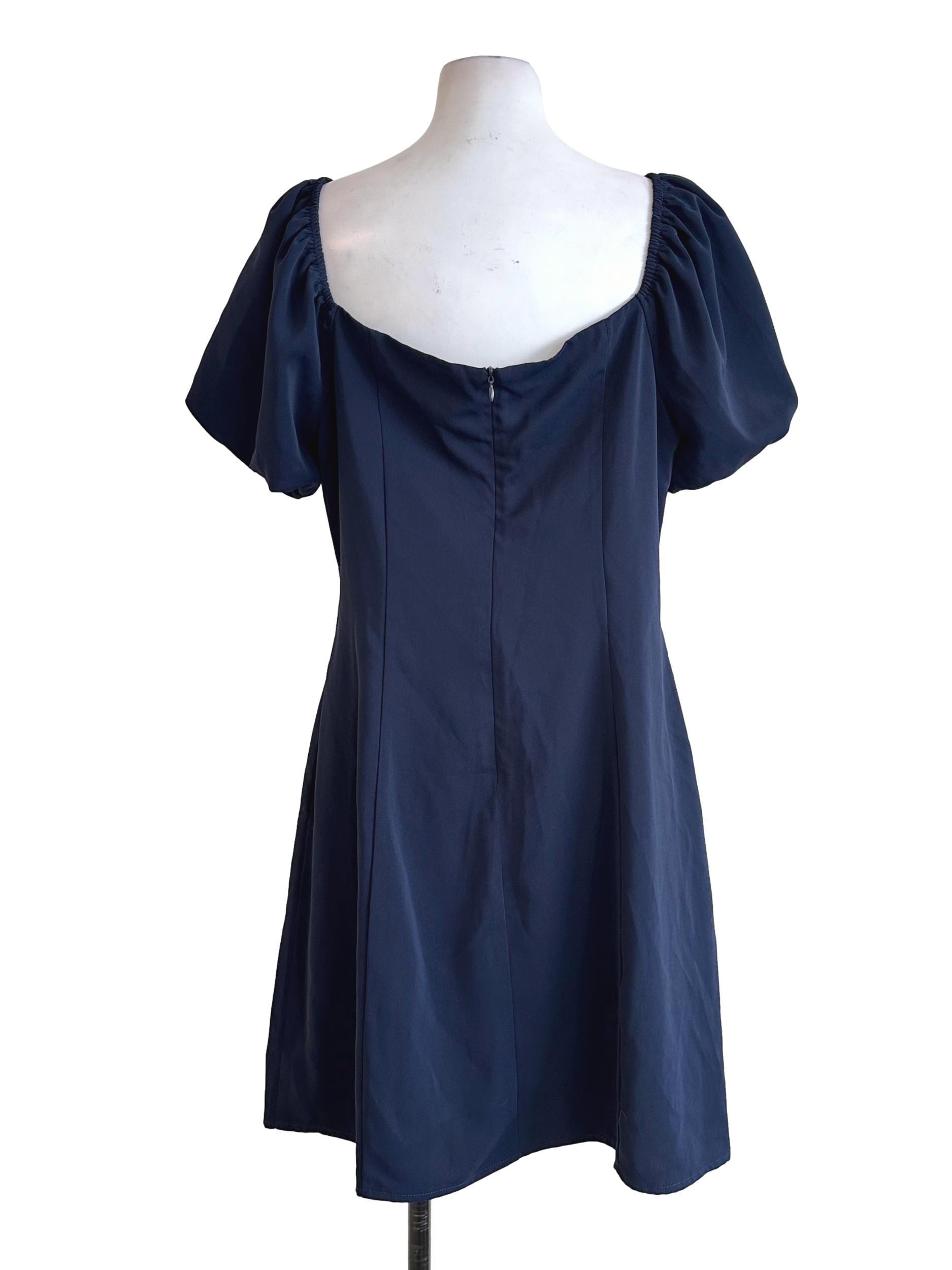 Navy Blue Non Padded Dress