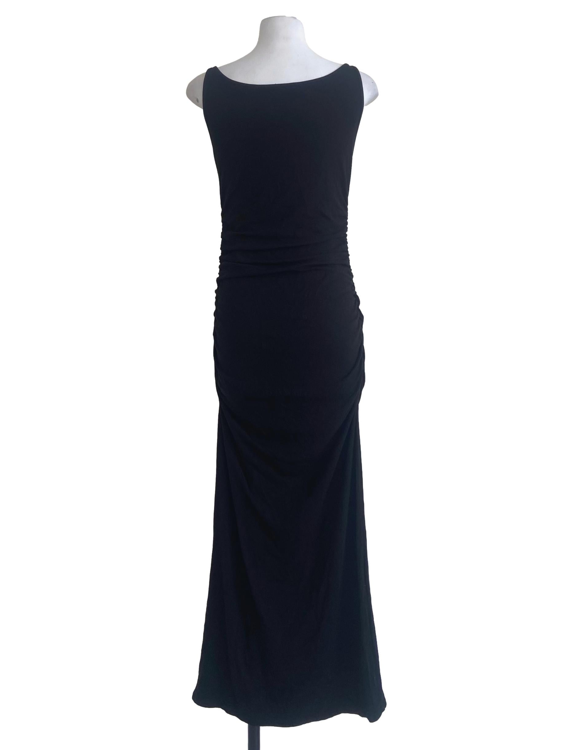 Black Twill Bodycon Dress