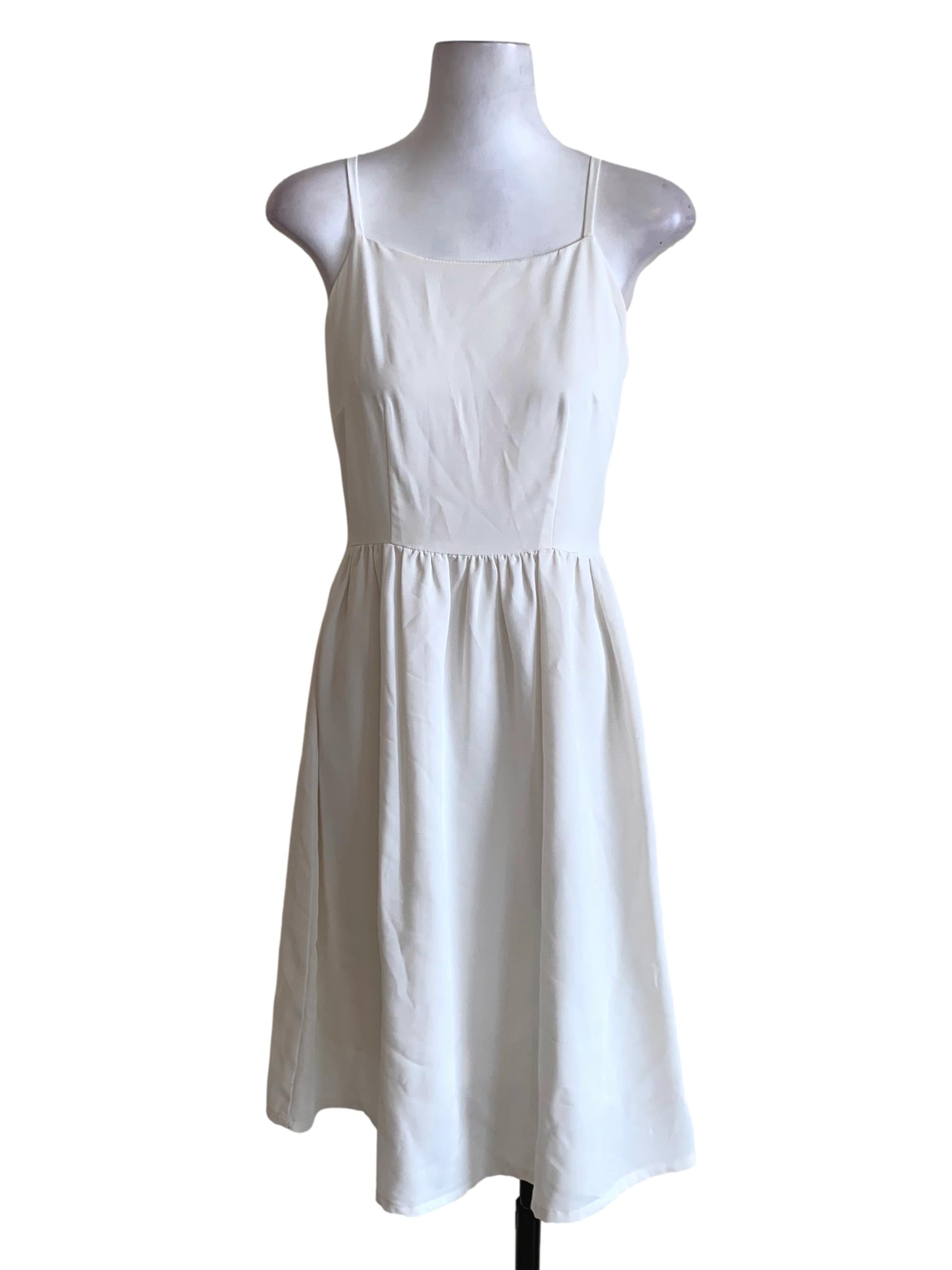 Ivory White A-Line Dress