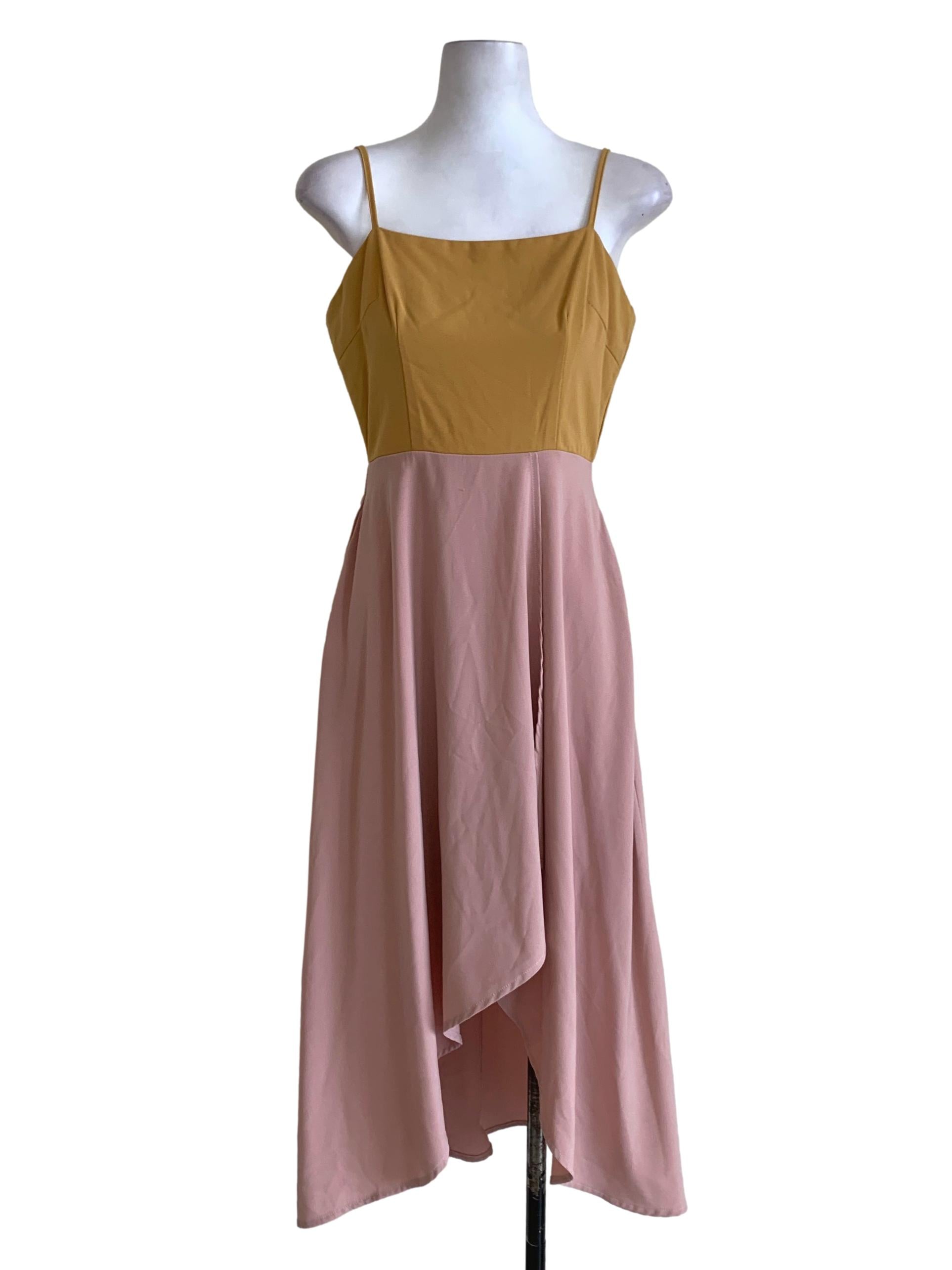Canary Colourblock A-Line Dress