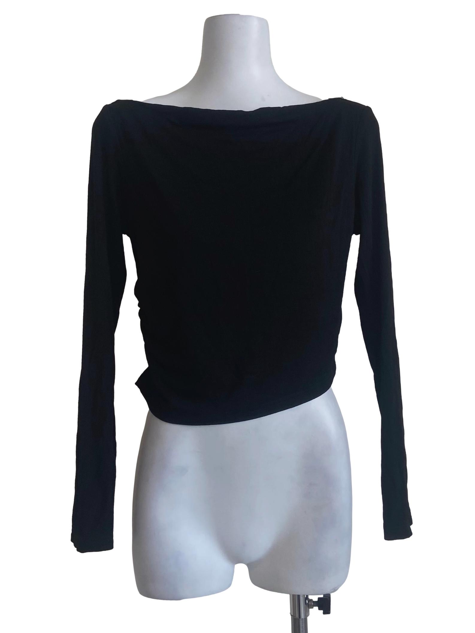 Black Twill Blouse
