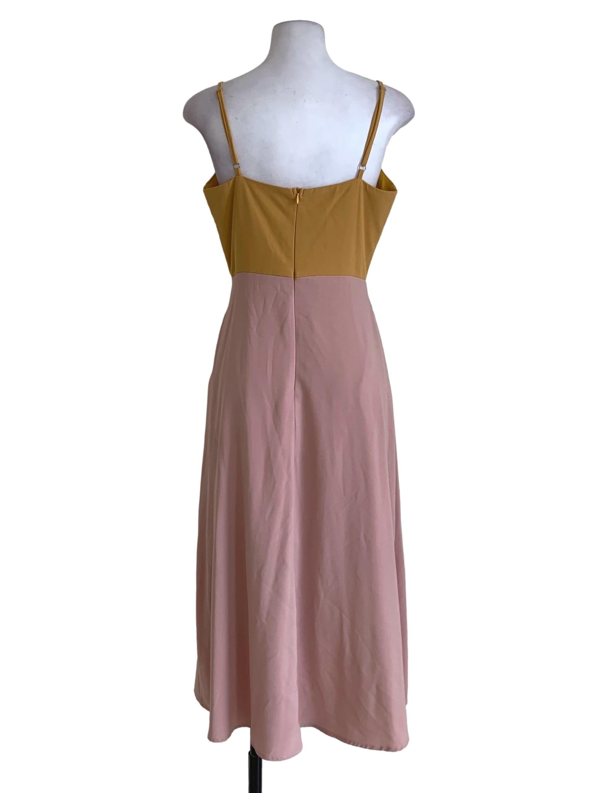 Canary Colourblock A-Line Dress