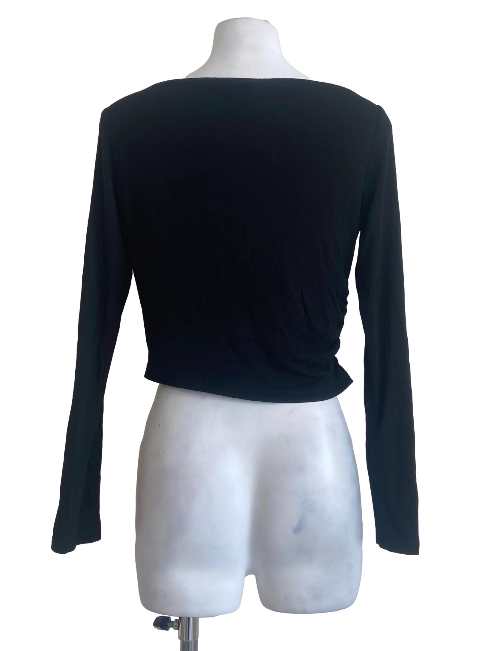 Black Twill Blouse