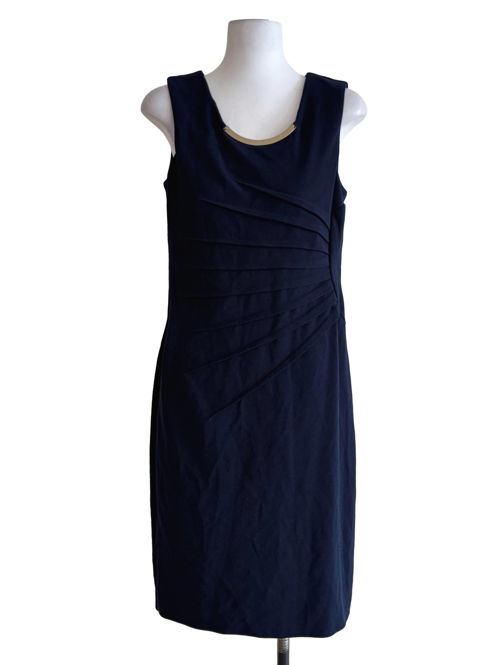 Dark Blue Side Ruched Bodycon Dress