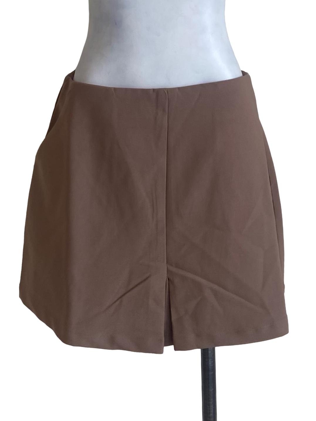 Brown Highwaist Skorts