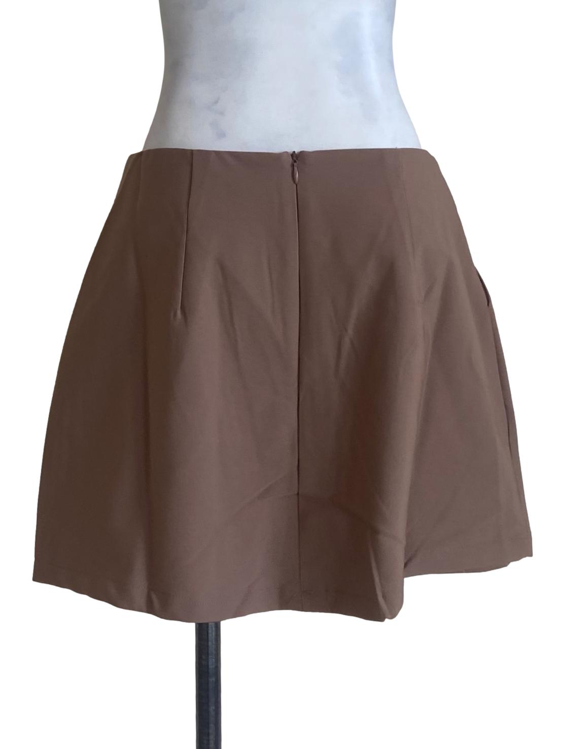 Brown Highwaist Skorts