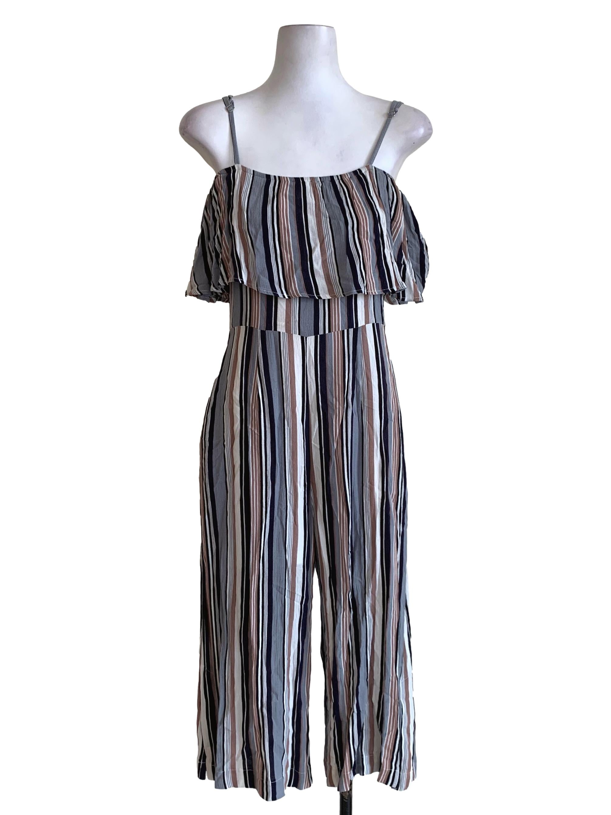 Stone Awning Stripe Jumpsuit