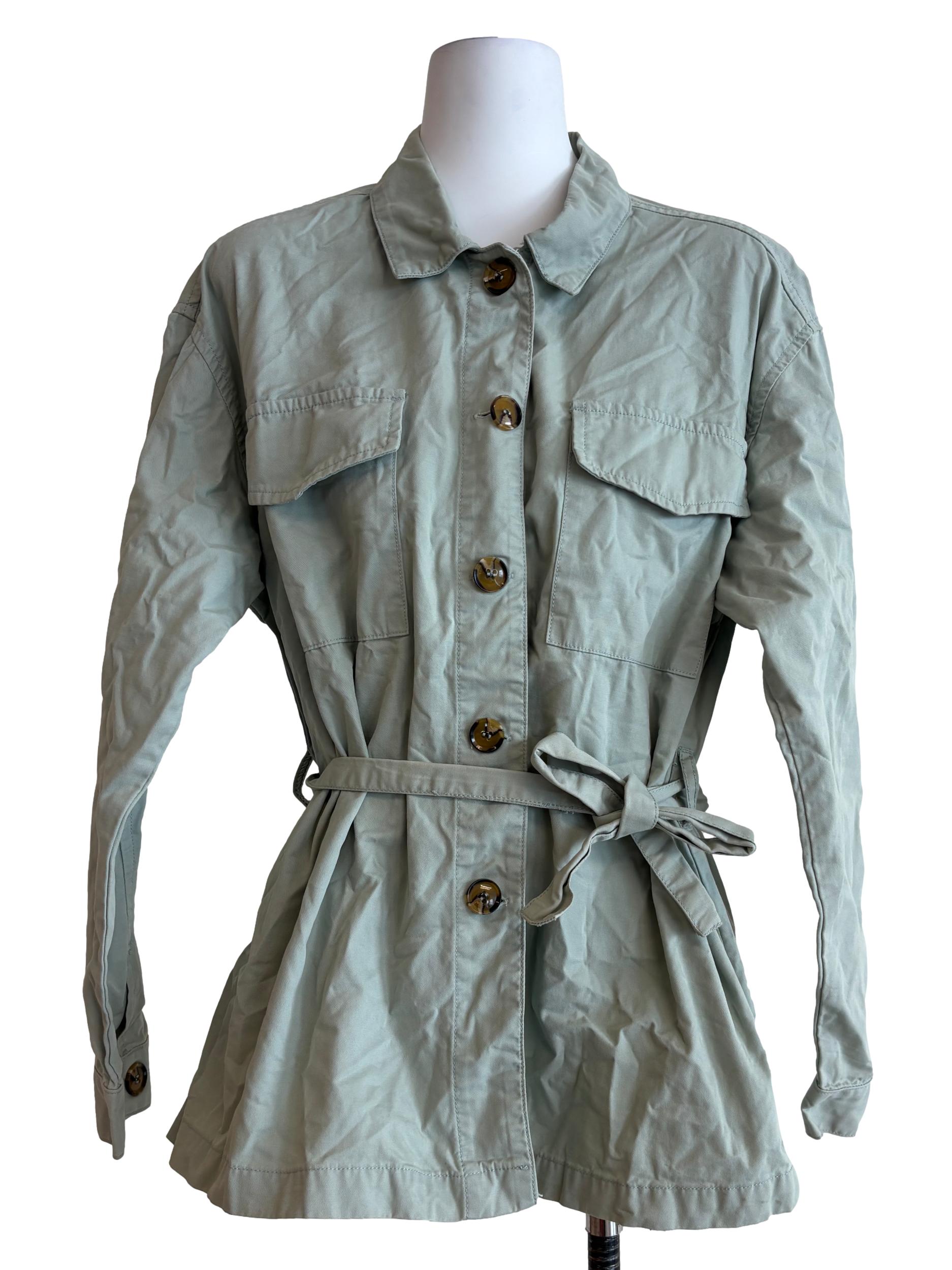 Sage Green Buttoned Shirt