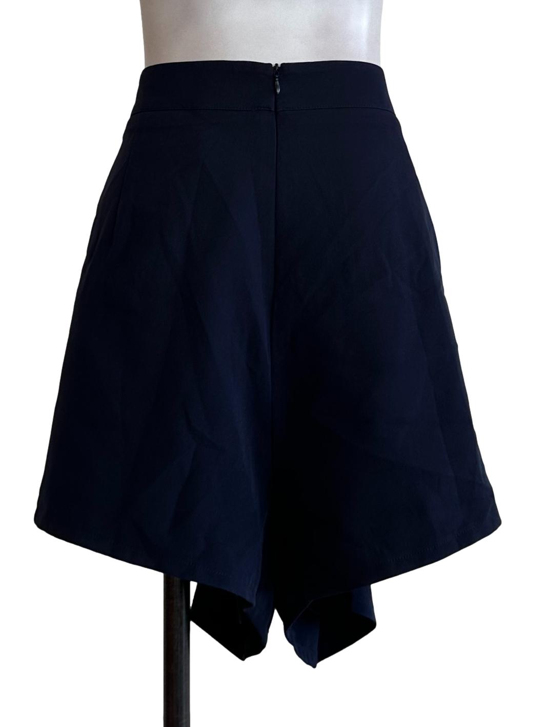 Navy Blue Plain Skorts