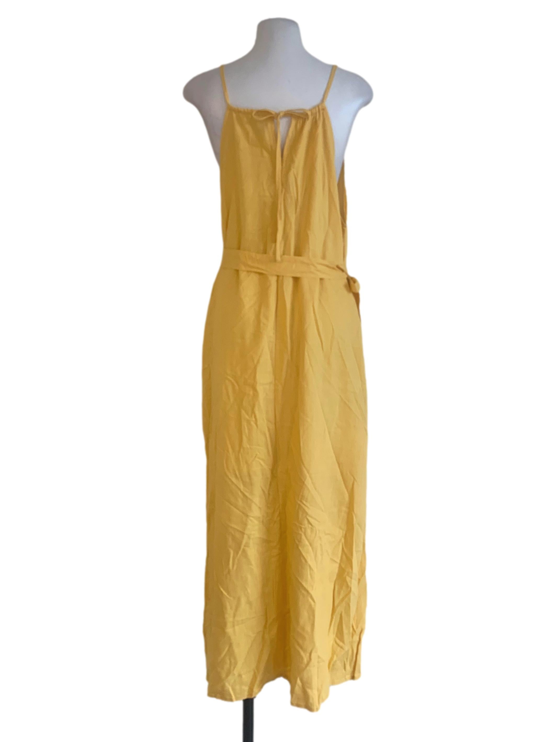 Blonde Yellown Spaghetti Strap Dress