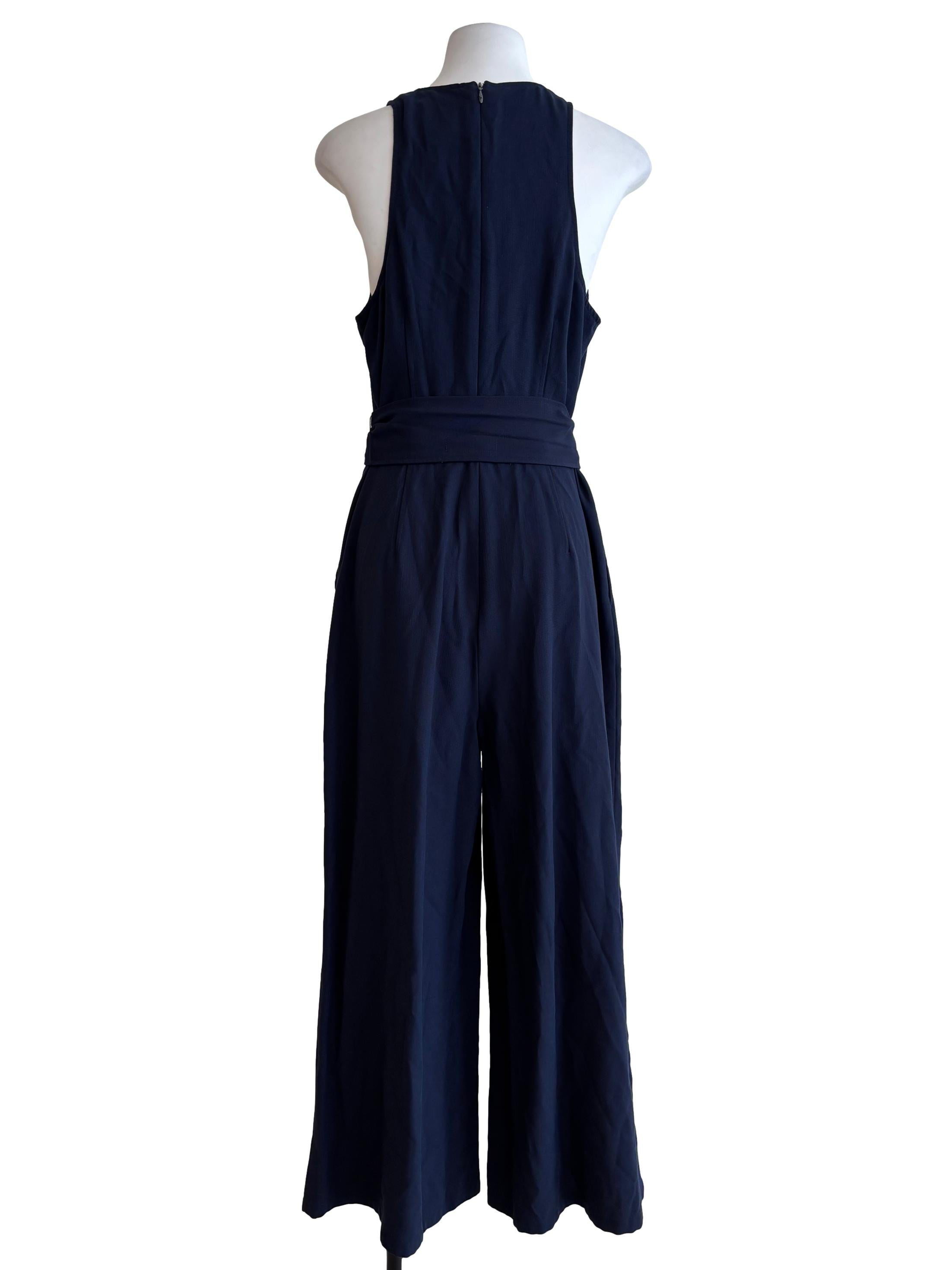 Midnight Blue Sleeveless Jumpsuit
