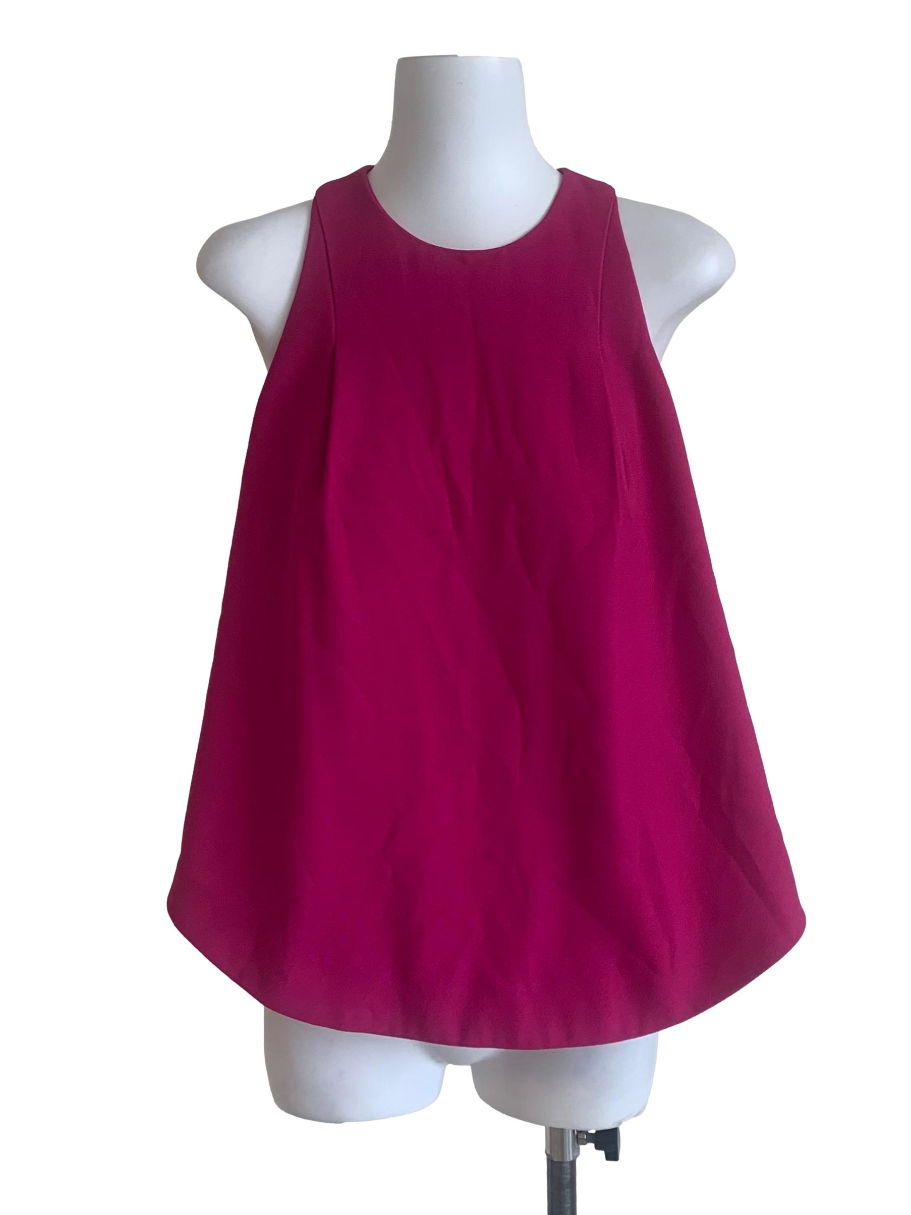 Magenta Purple Trapezoid Top