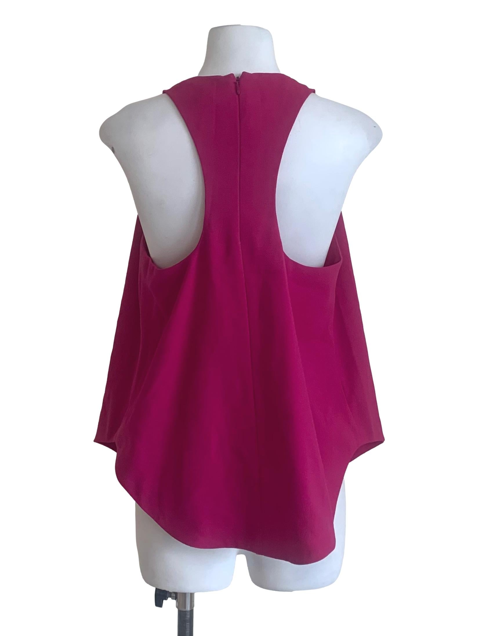 Magenta Purple Trapezoid Top