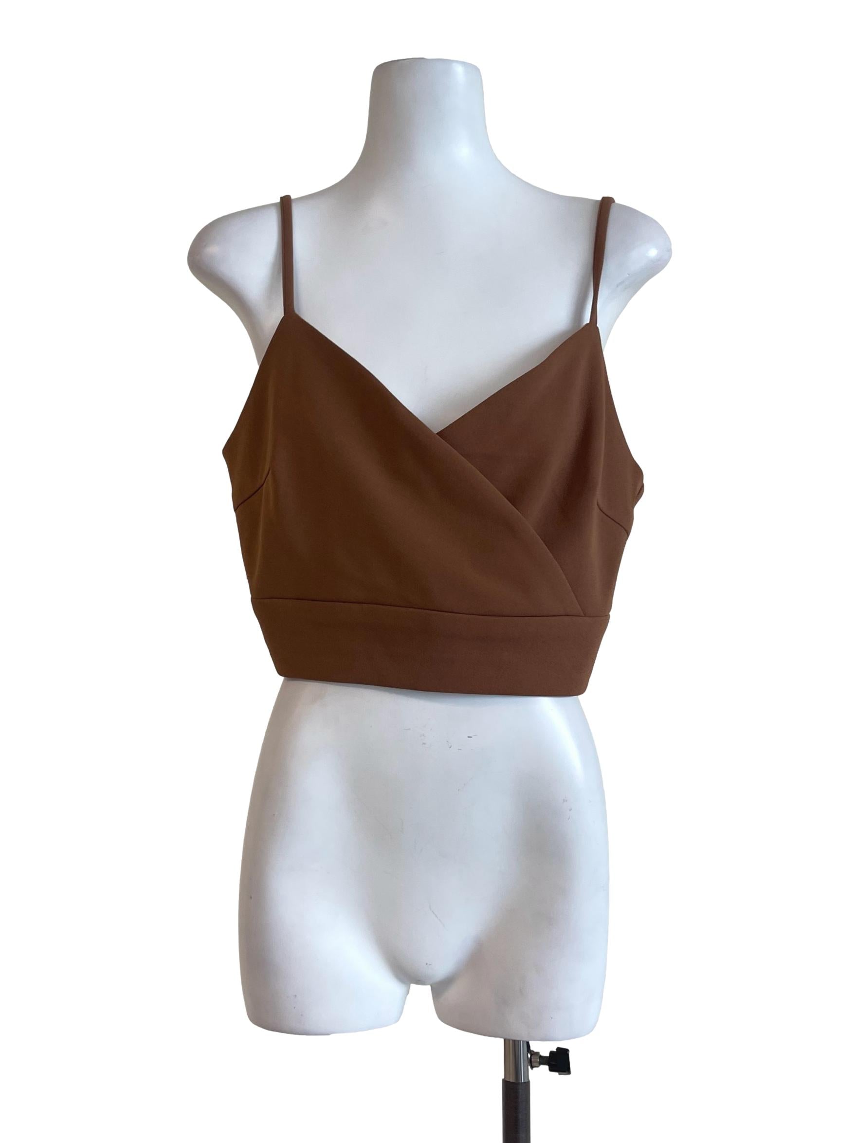 Brown Neckline Camisole
