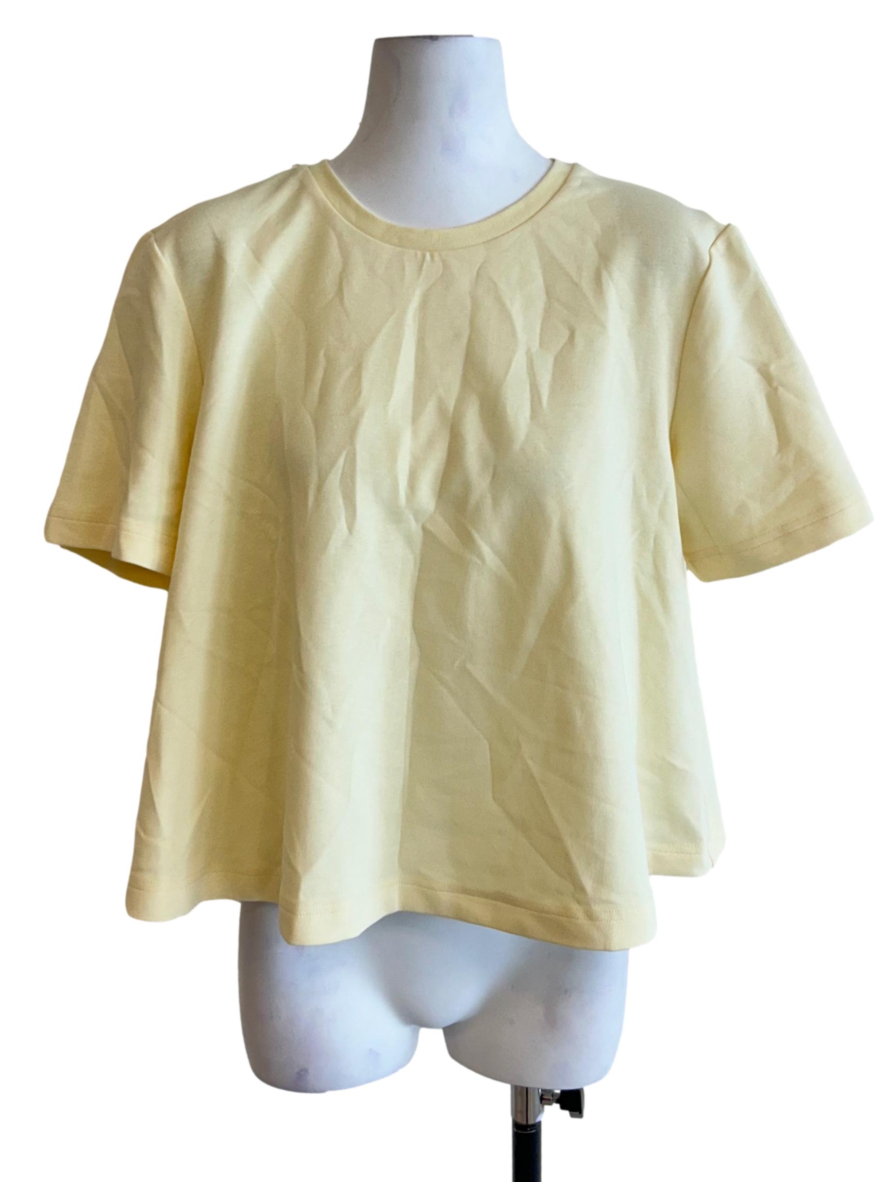 Banana Yellow Boxy Short Sleeve T-Shirt