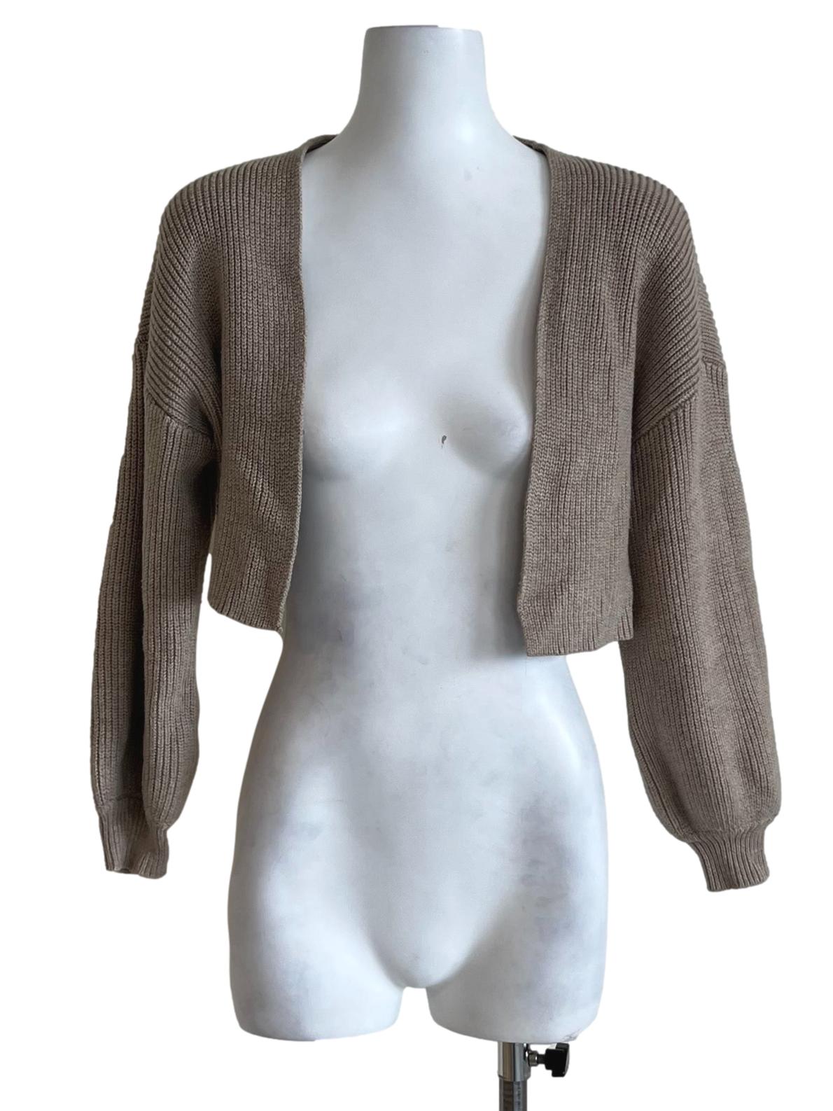 Beige Bengal Stripe Cardigan