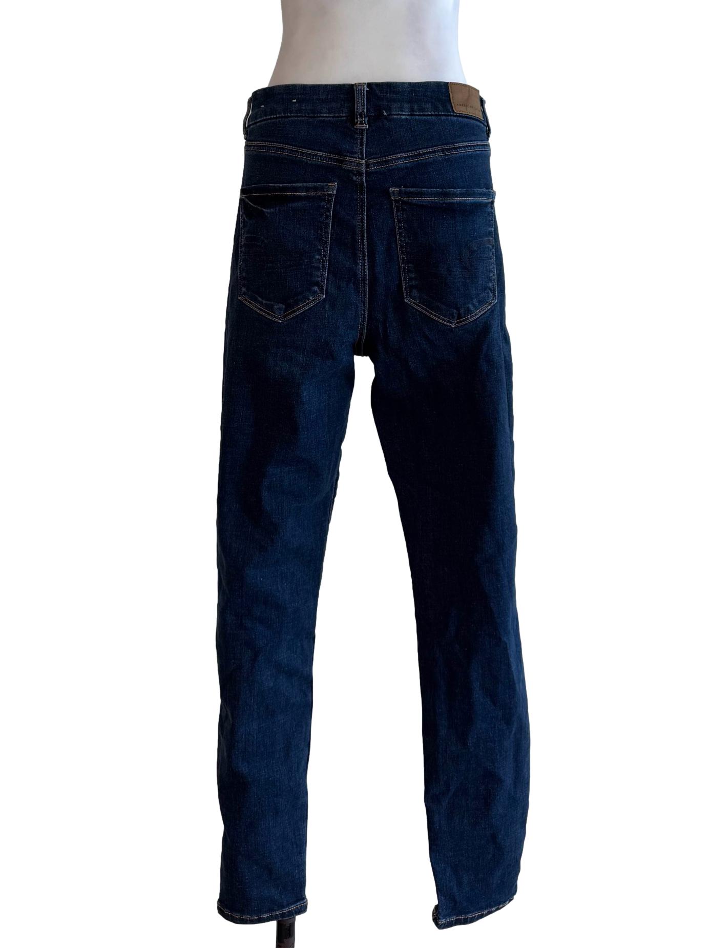 Deep Blue Denim Straight Cut Jeans