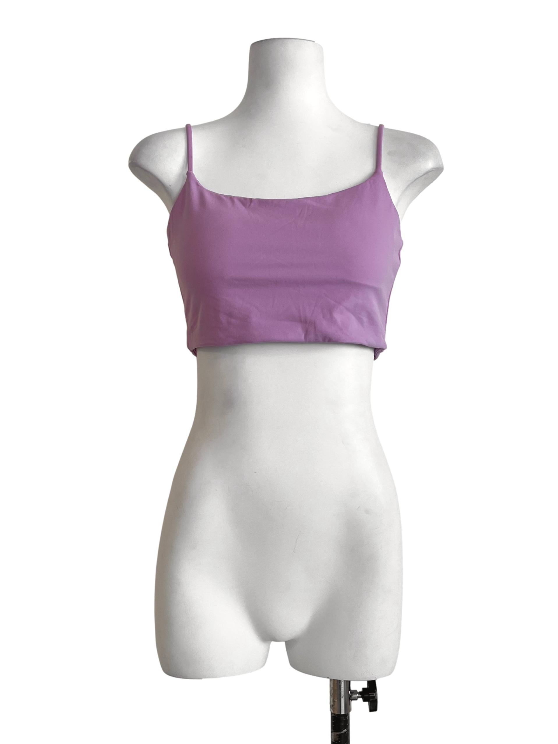 Lilac Purple Spaghetti Sleeveless Tank Top