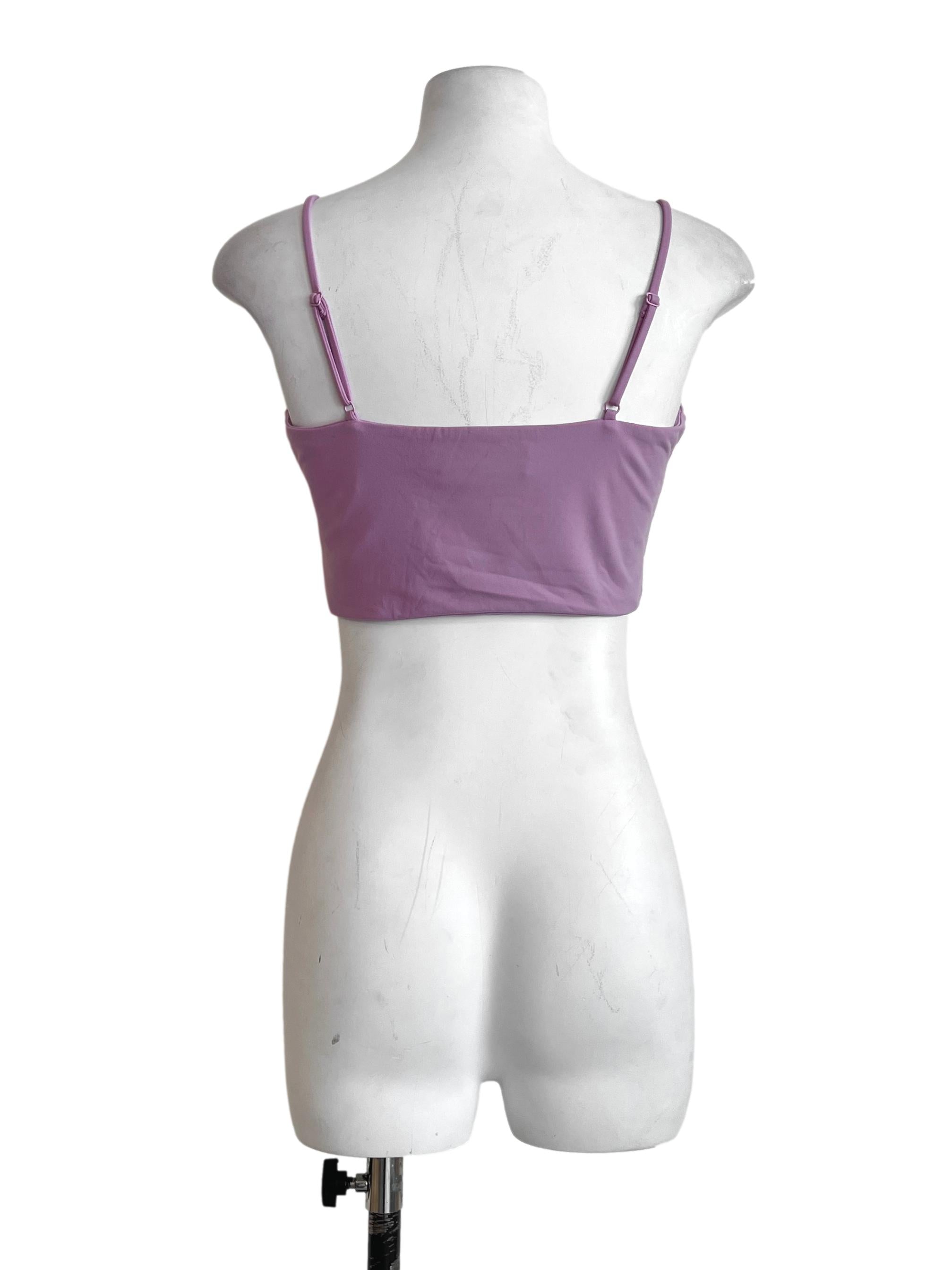 Lilac Purple Spaghetti Sleeveless Tank Top