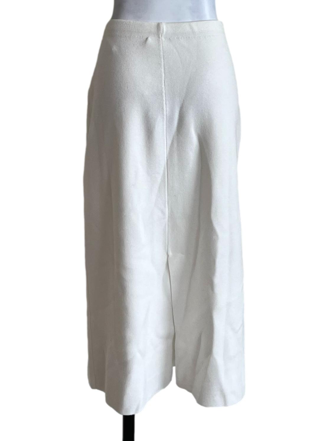 White Plain Pencil Skirt