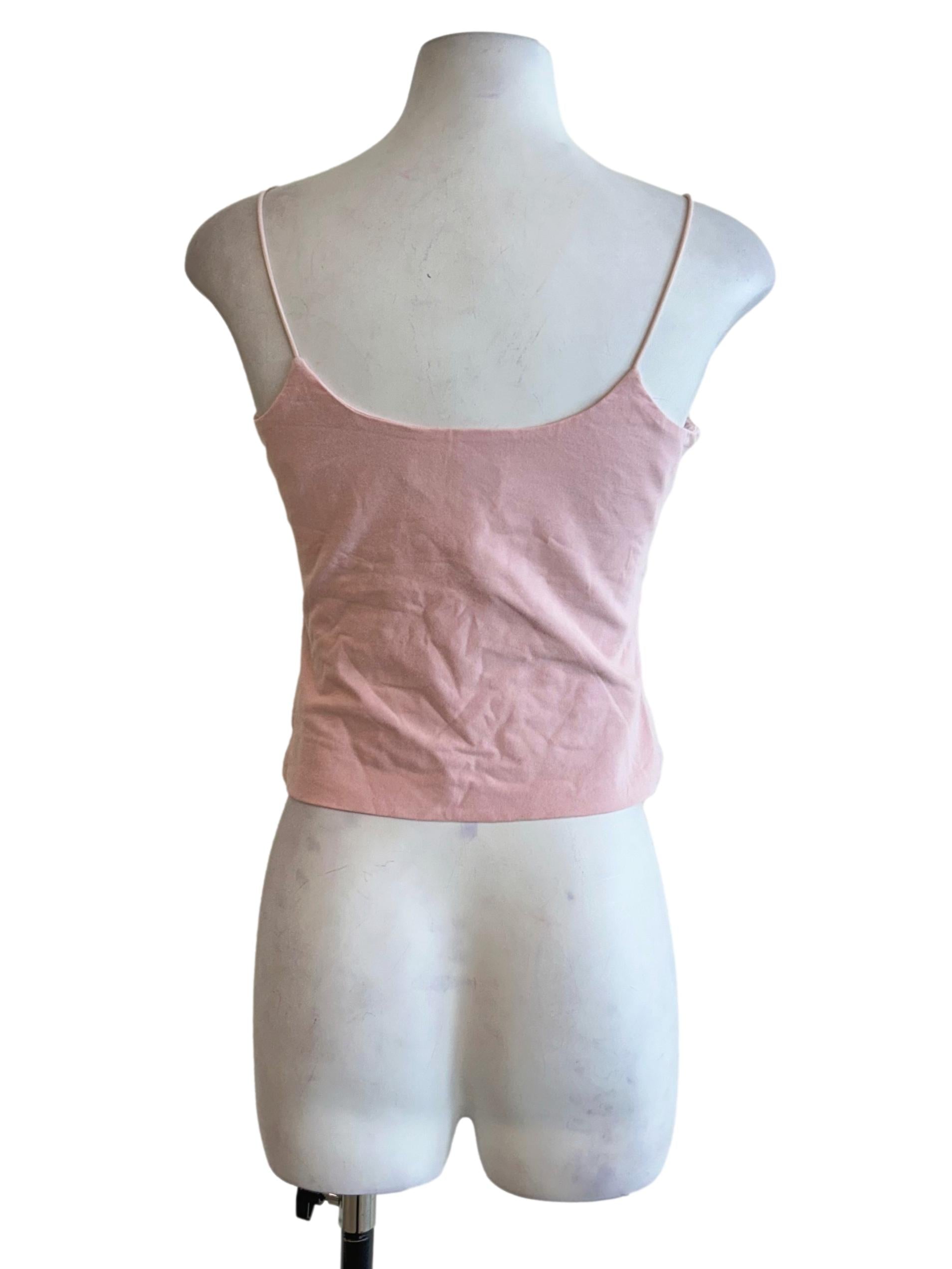 Pink Spaghetti Strap Cami Top