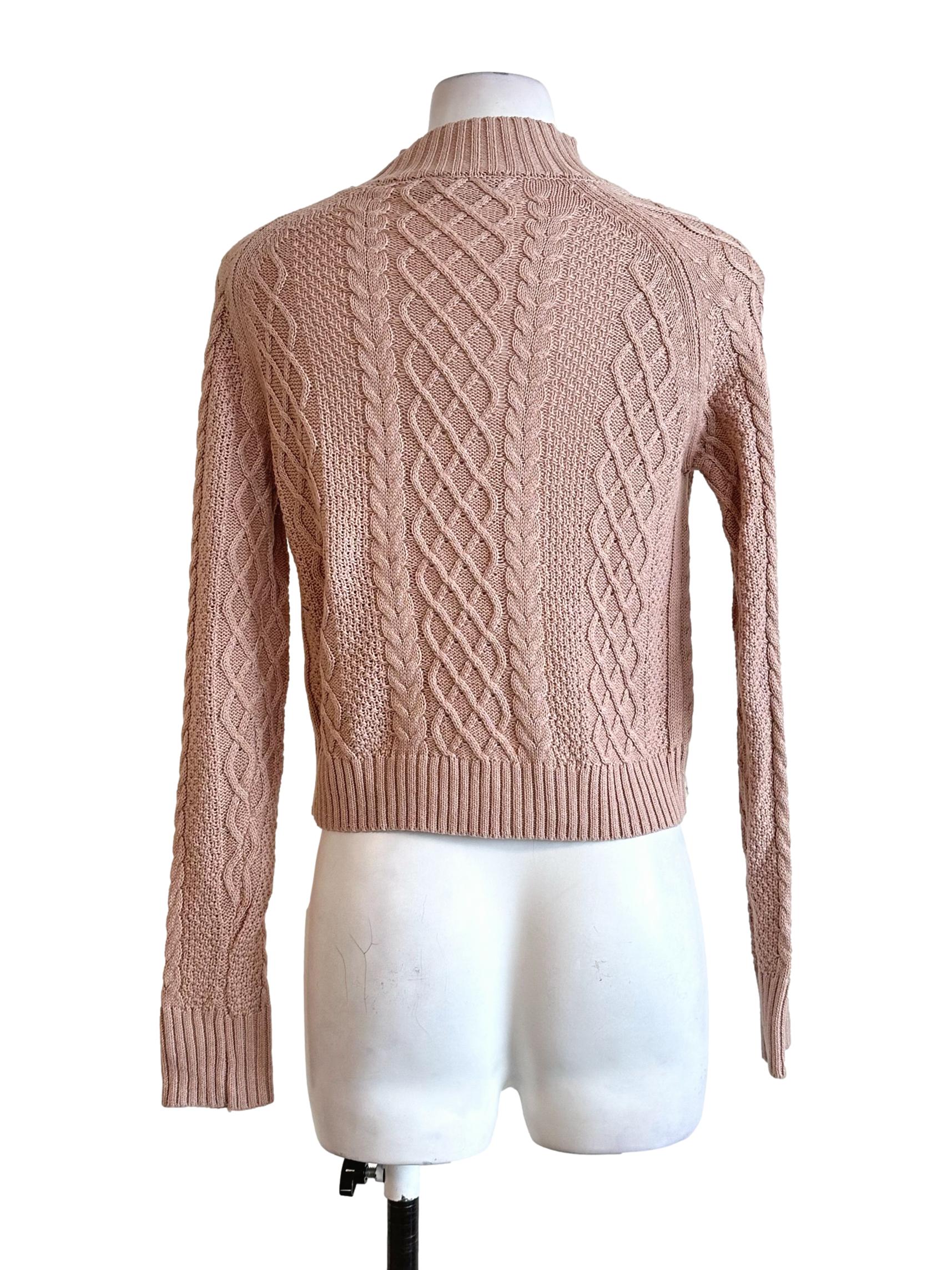 Sepia Beige Knitted Top TCL
