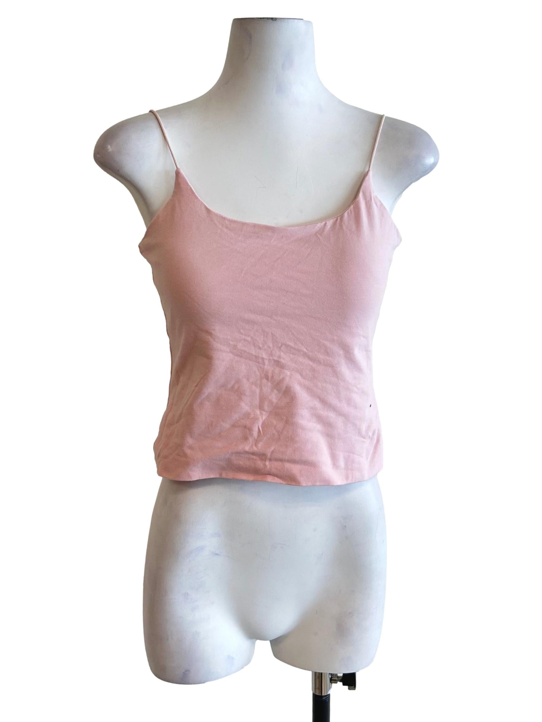 Pink Spaghetti Strap Cami Top