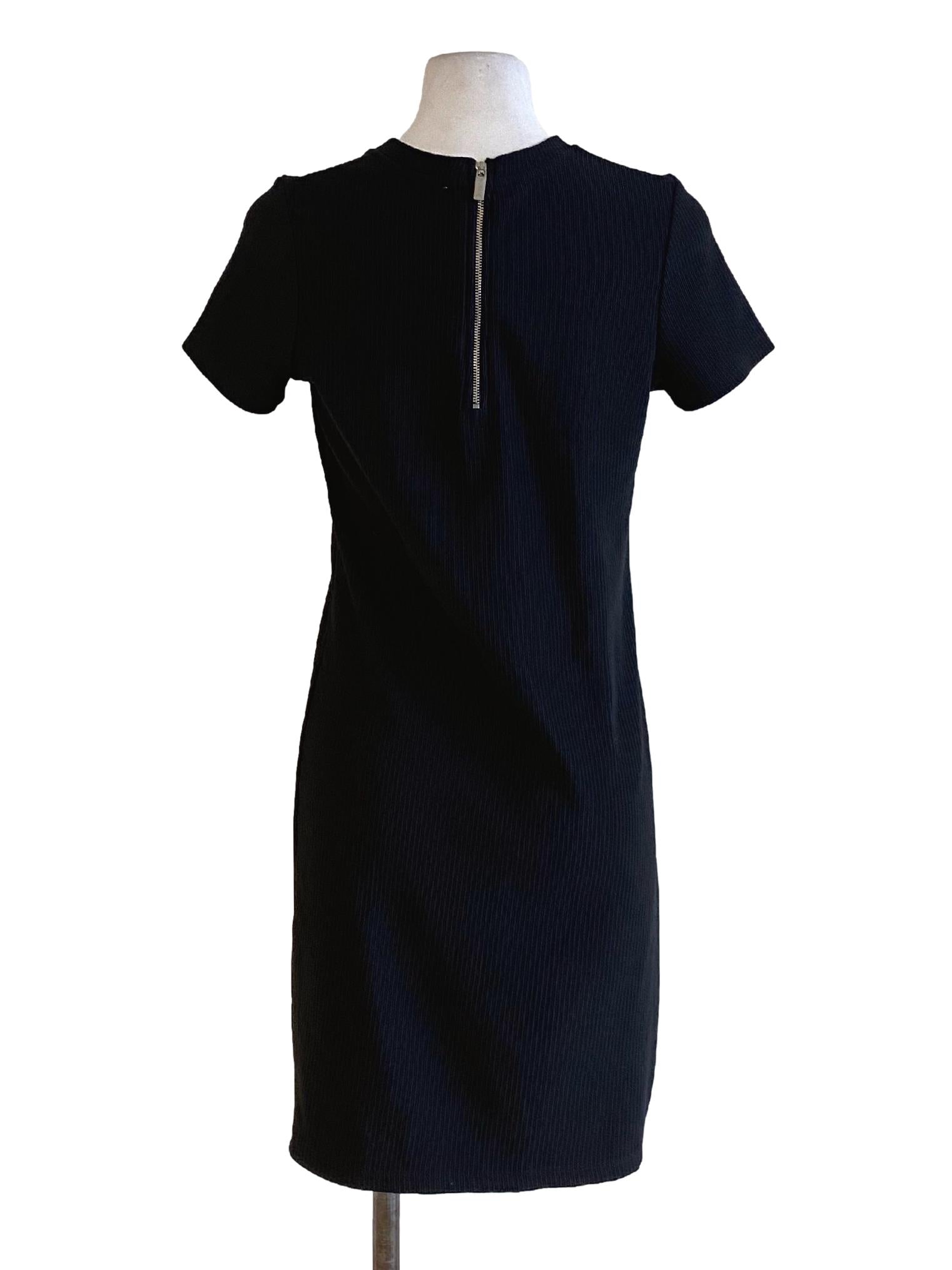 Jade Black Knitted Round Neck Bodycon Shirt Dress