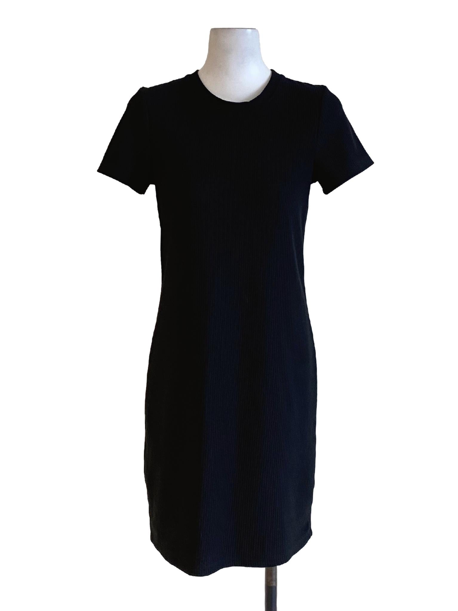 Jade Black Knitted Round Neck Bodycon Shirt Dress