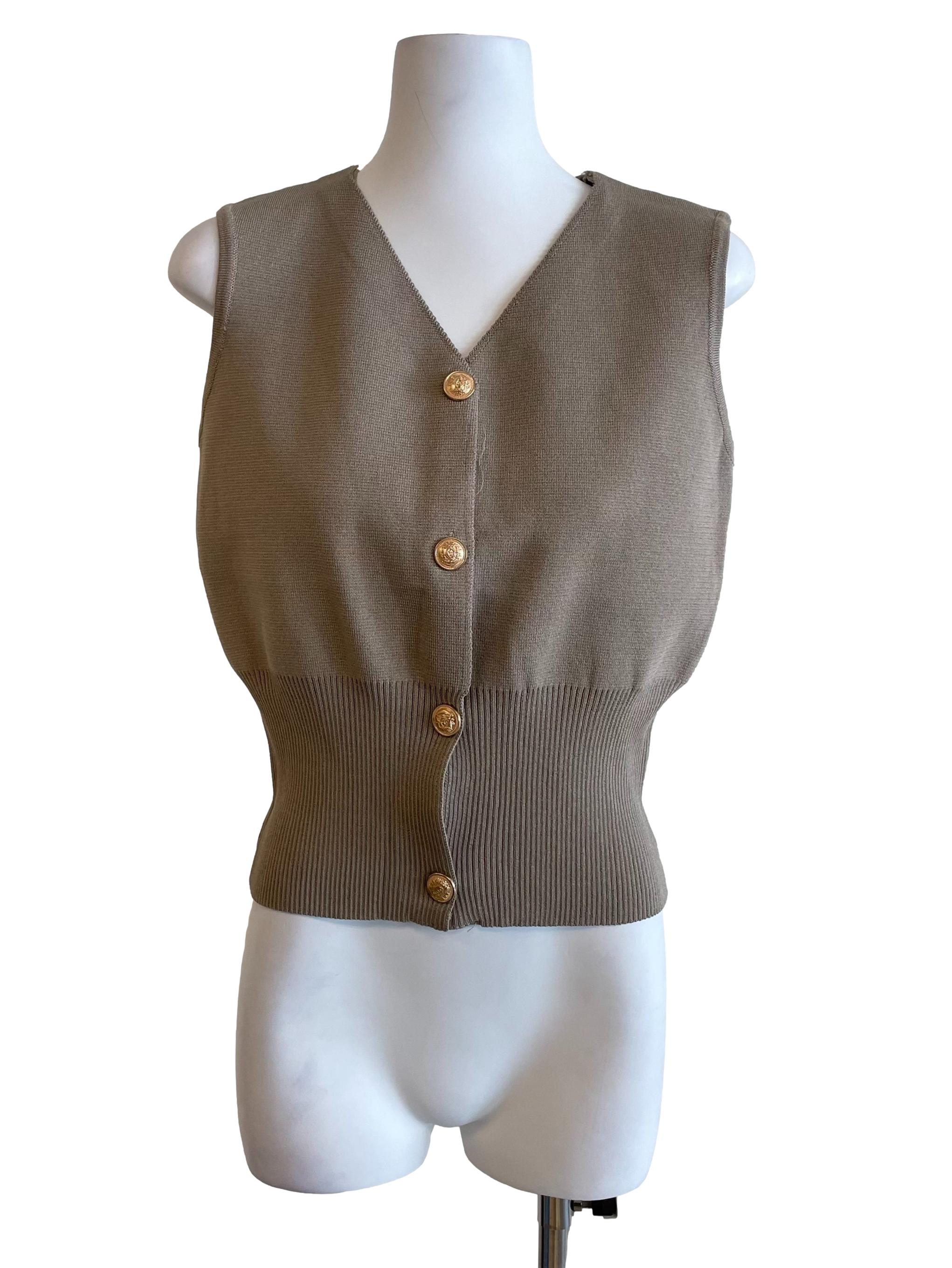 Latte Snatch Waist Knit Top