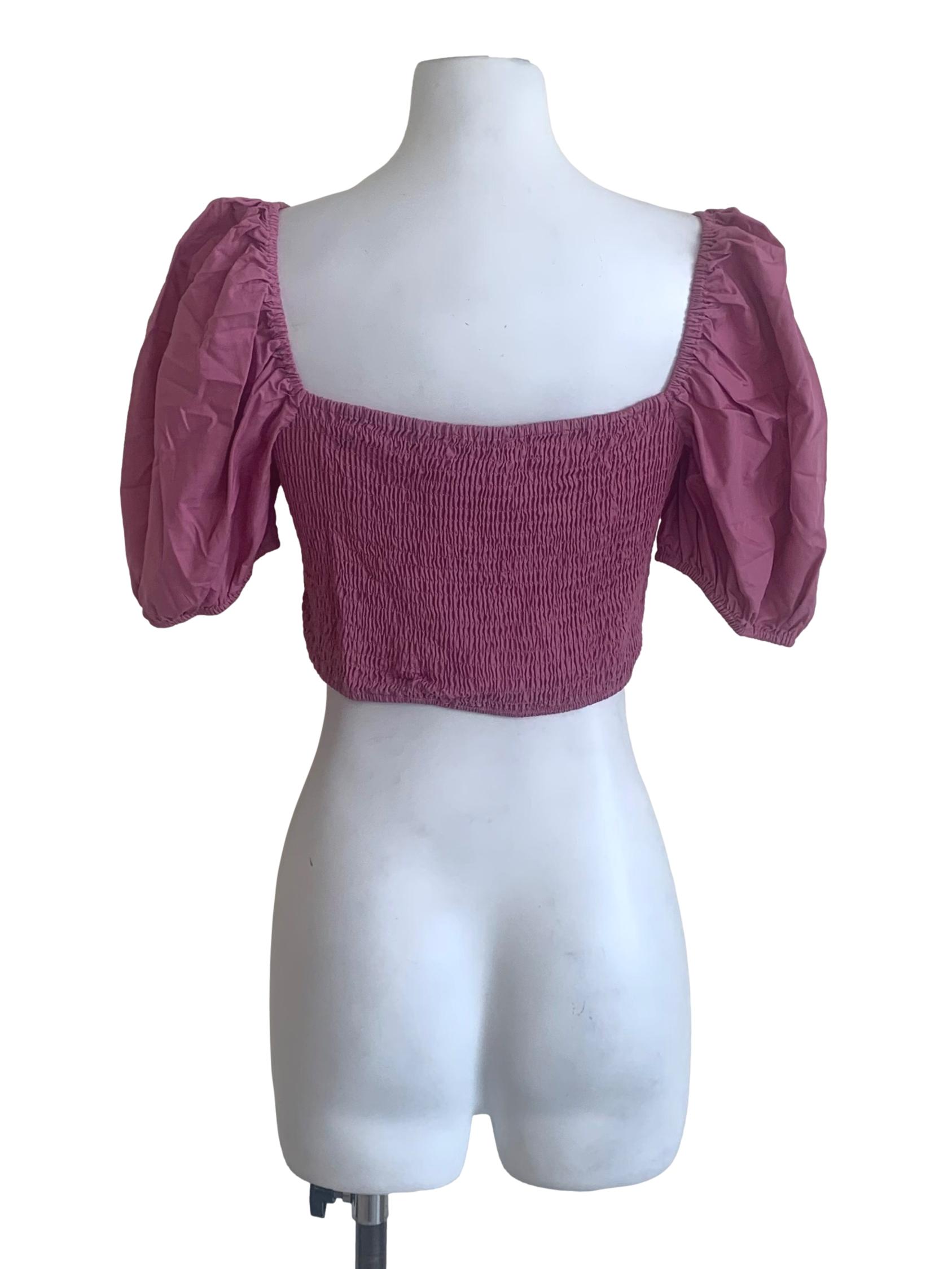 Grape Purple Smocked Top
