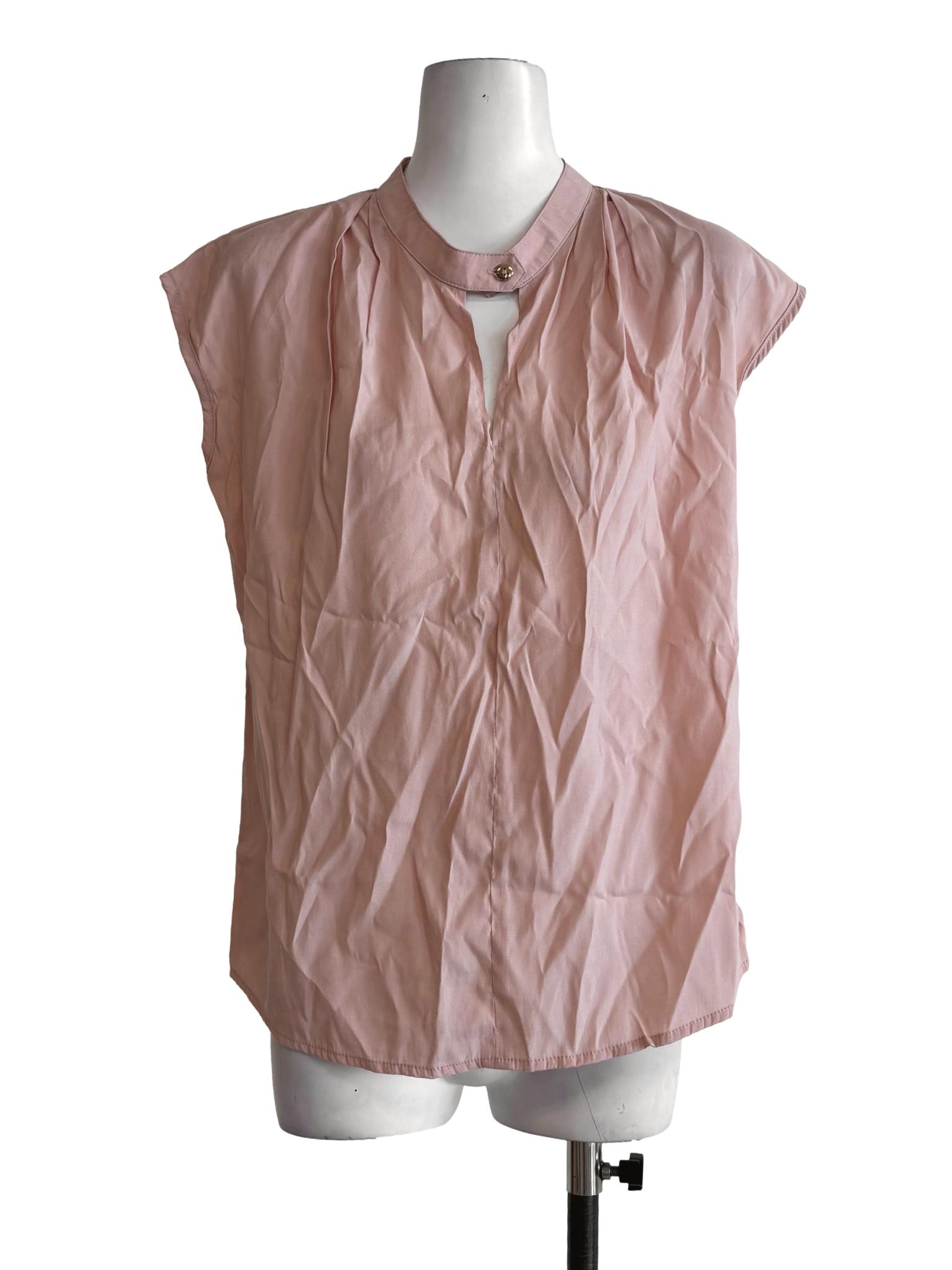 Baby Pink Sleeveless Top