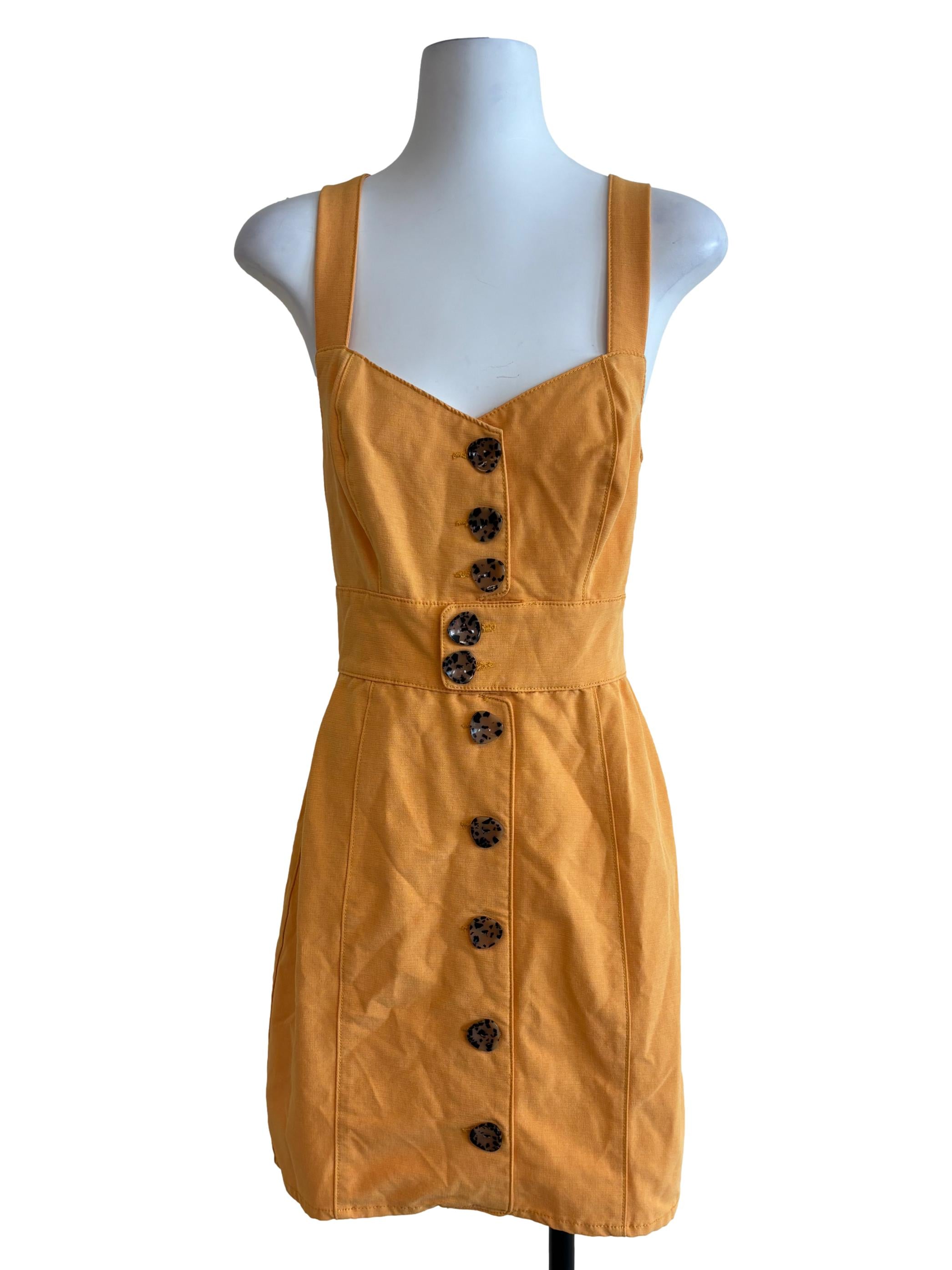 Butterscotch Sweetheart Mini Dress