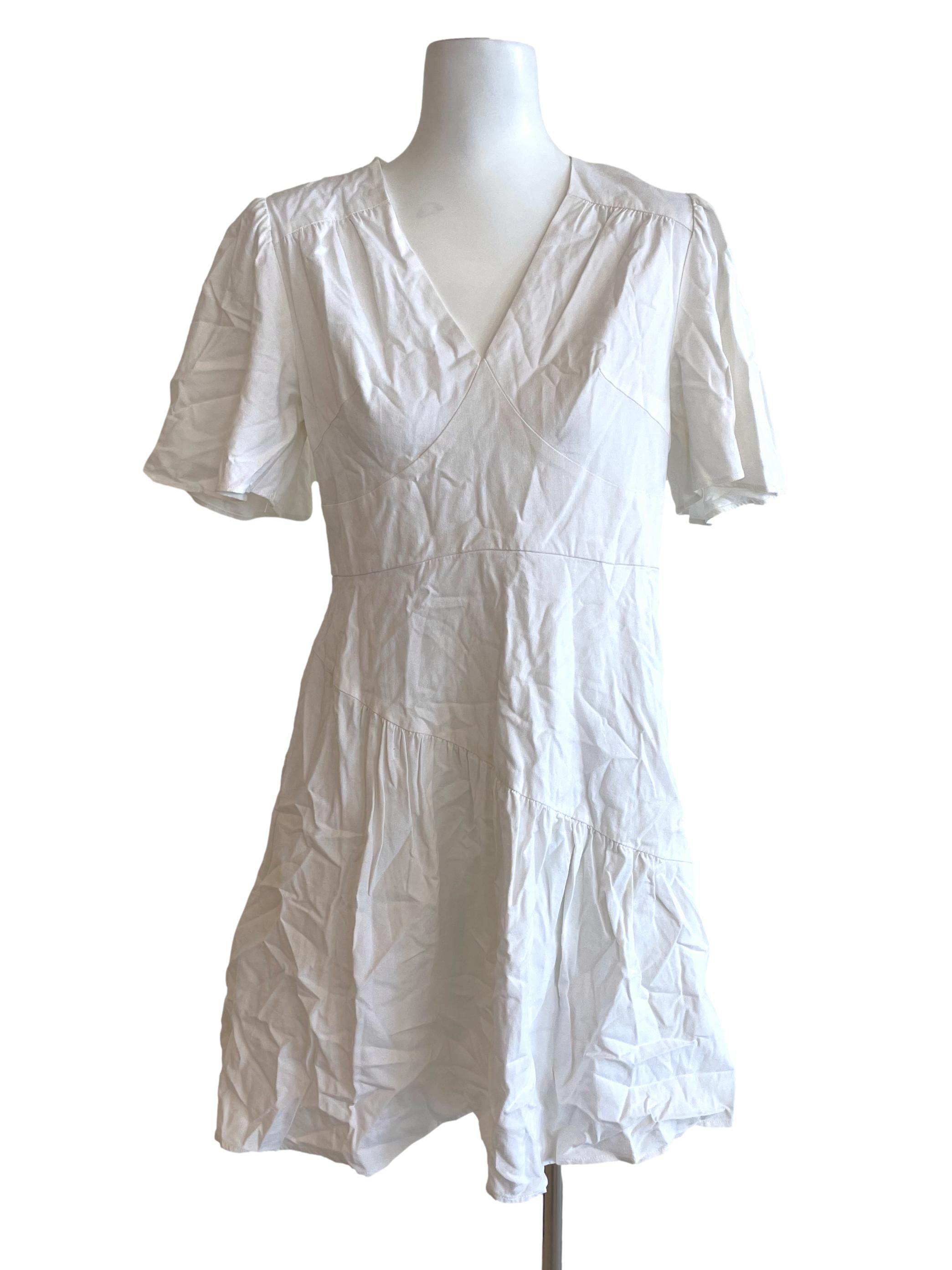 White A Line  Dress