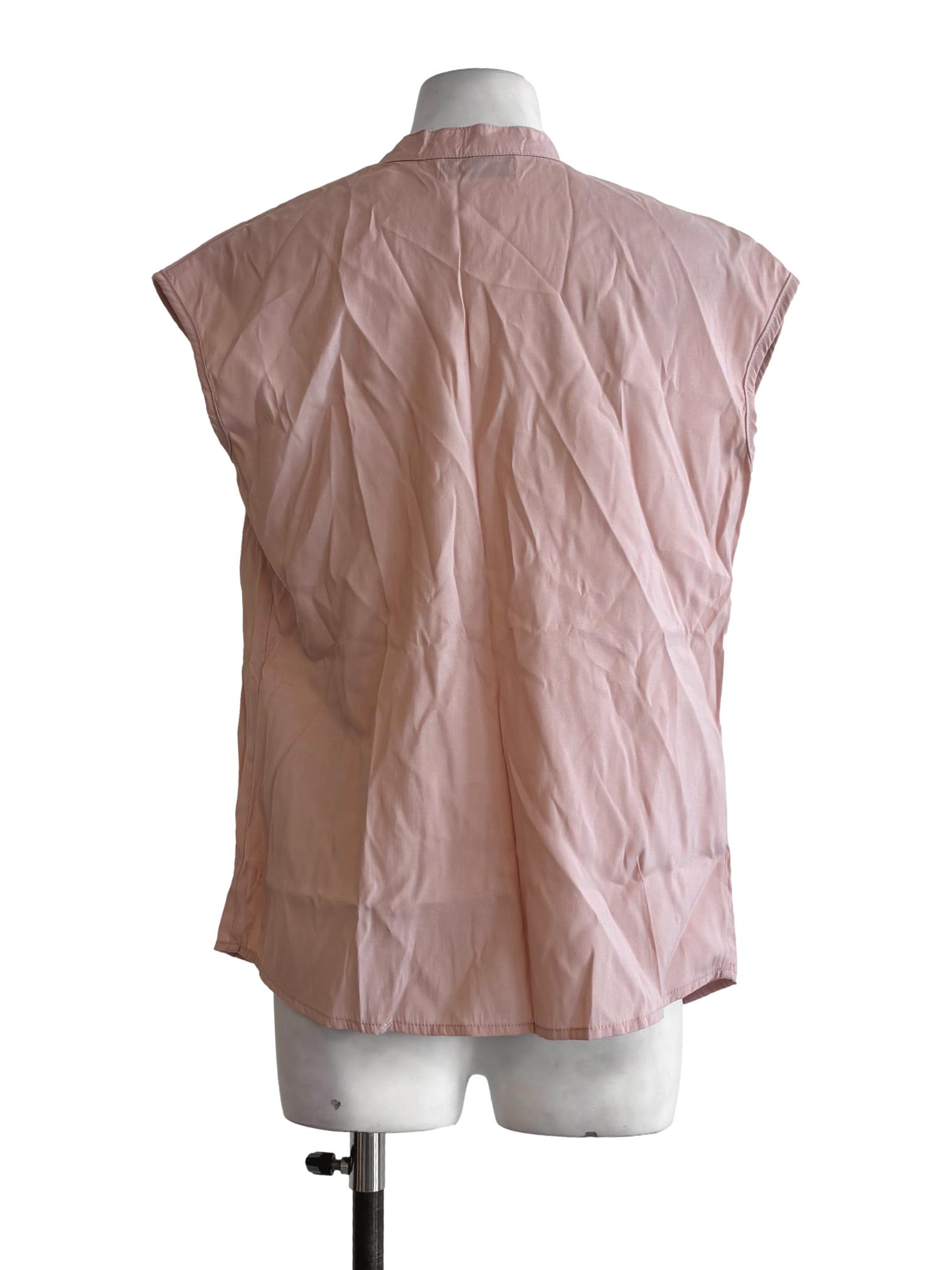 Baby Pink Sleeveless Top