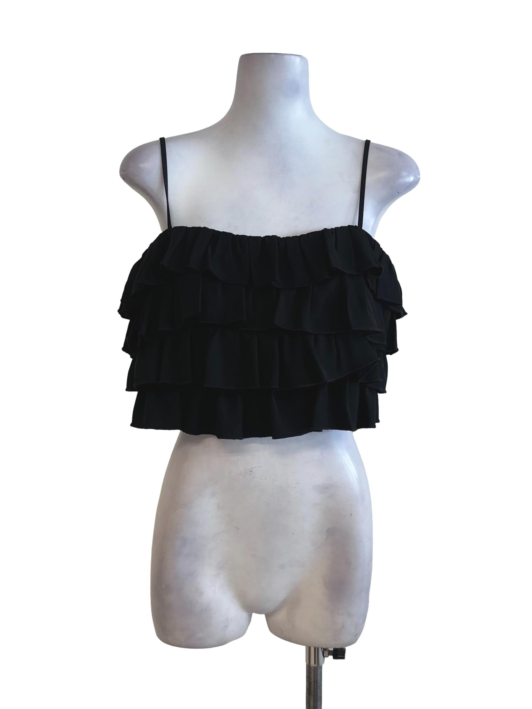 Raven Black Layered Top