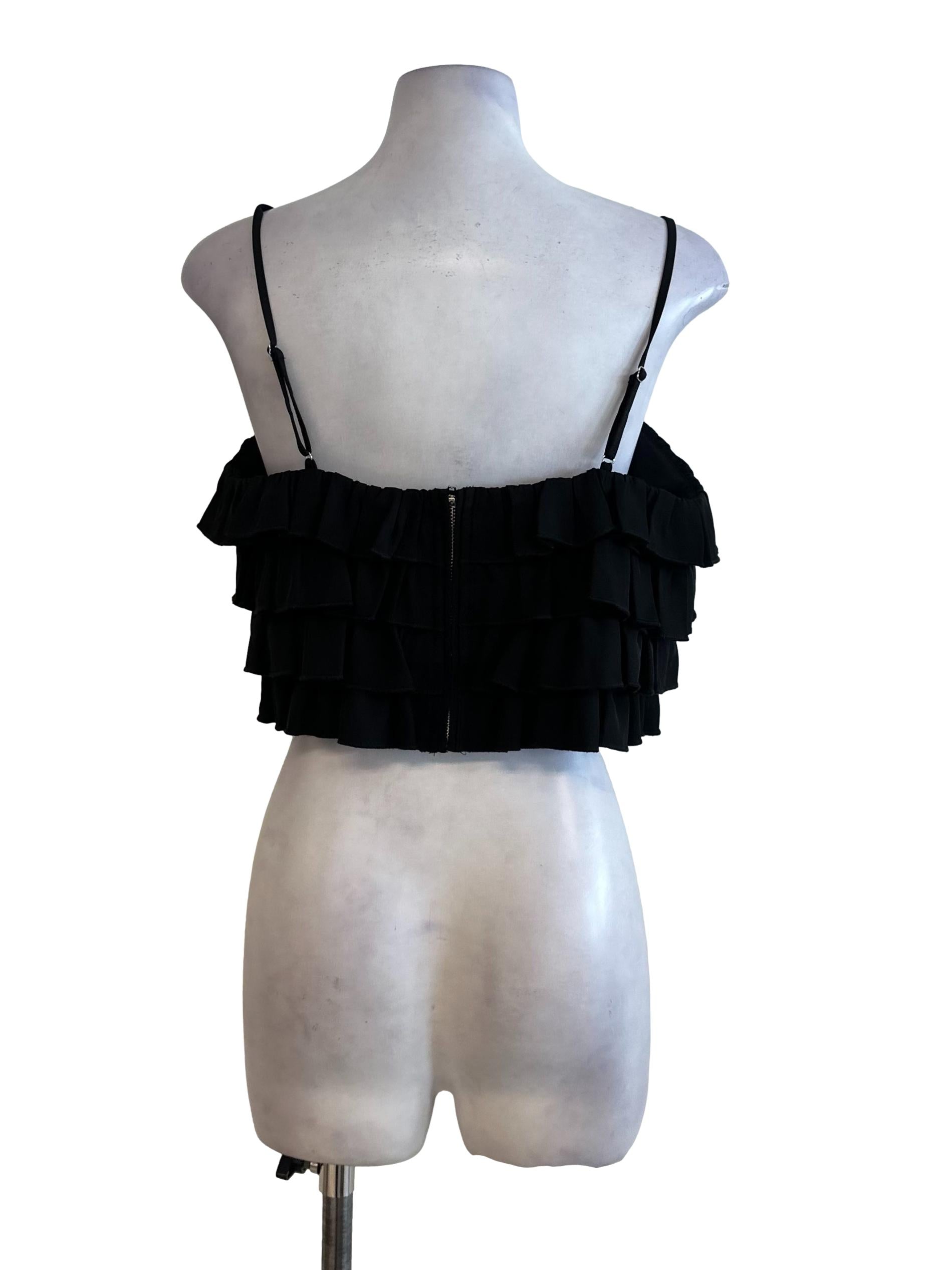 Raven Black Layered Top