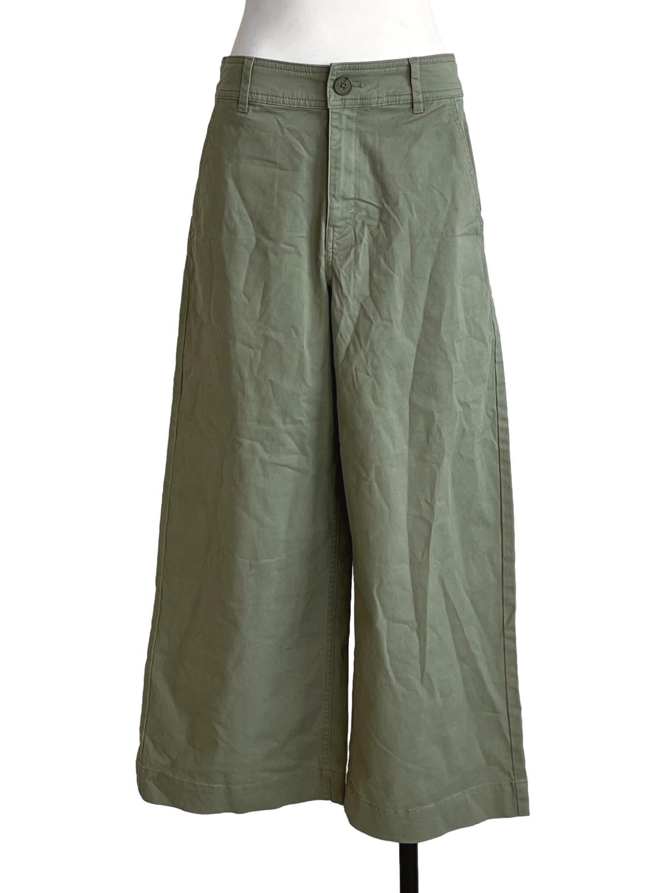 Sage Green Wide Leg Pants